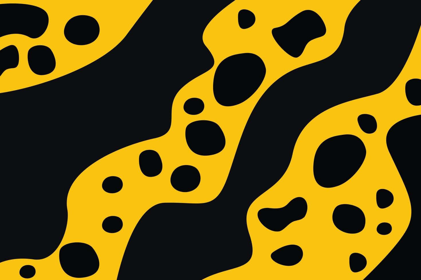 Abstract Black Leopard Print Background