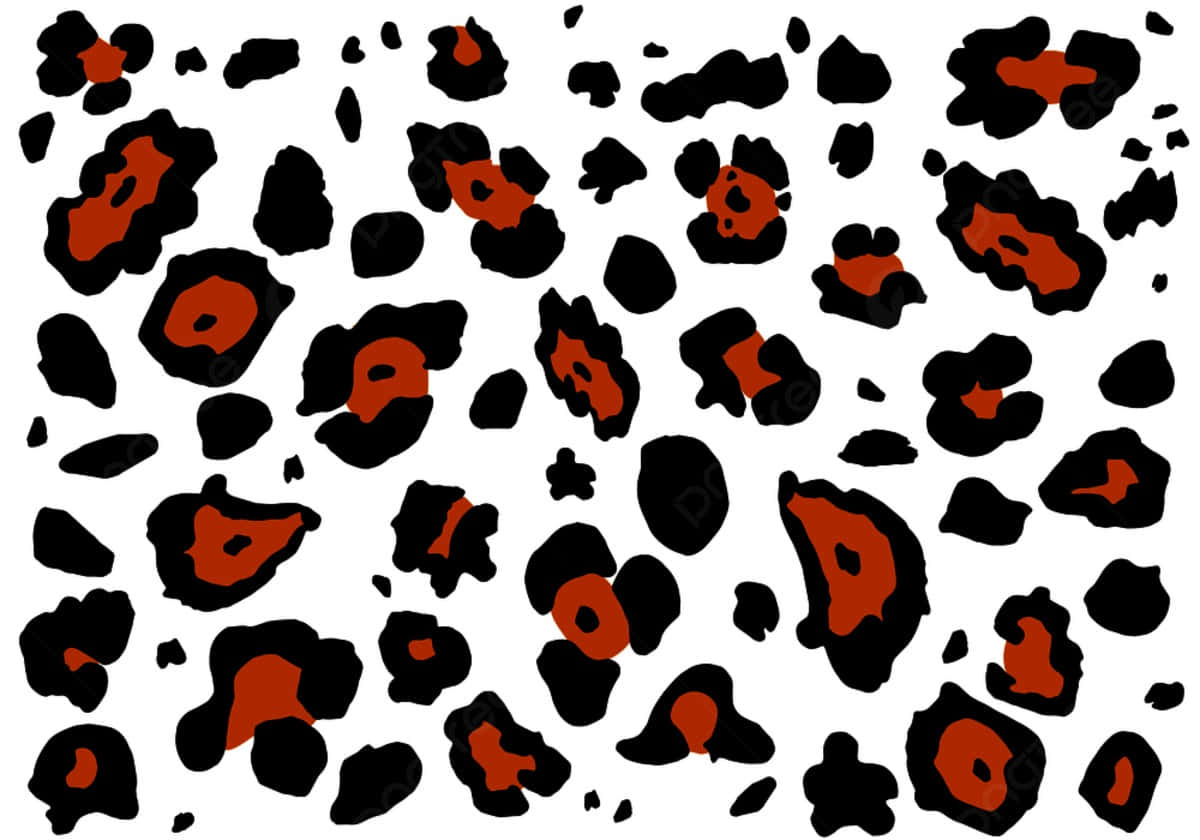 Abstract Black Leopard Print Pattern Background