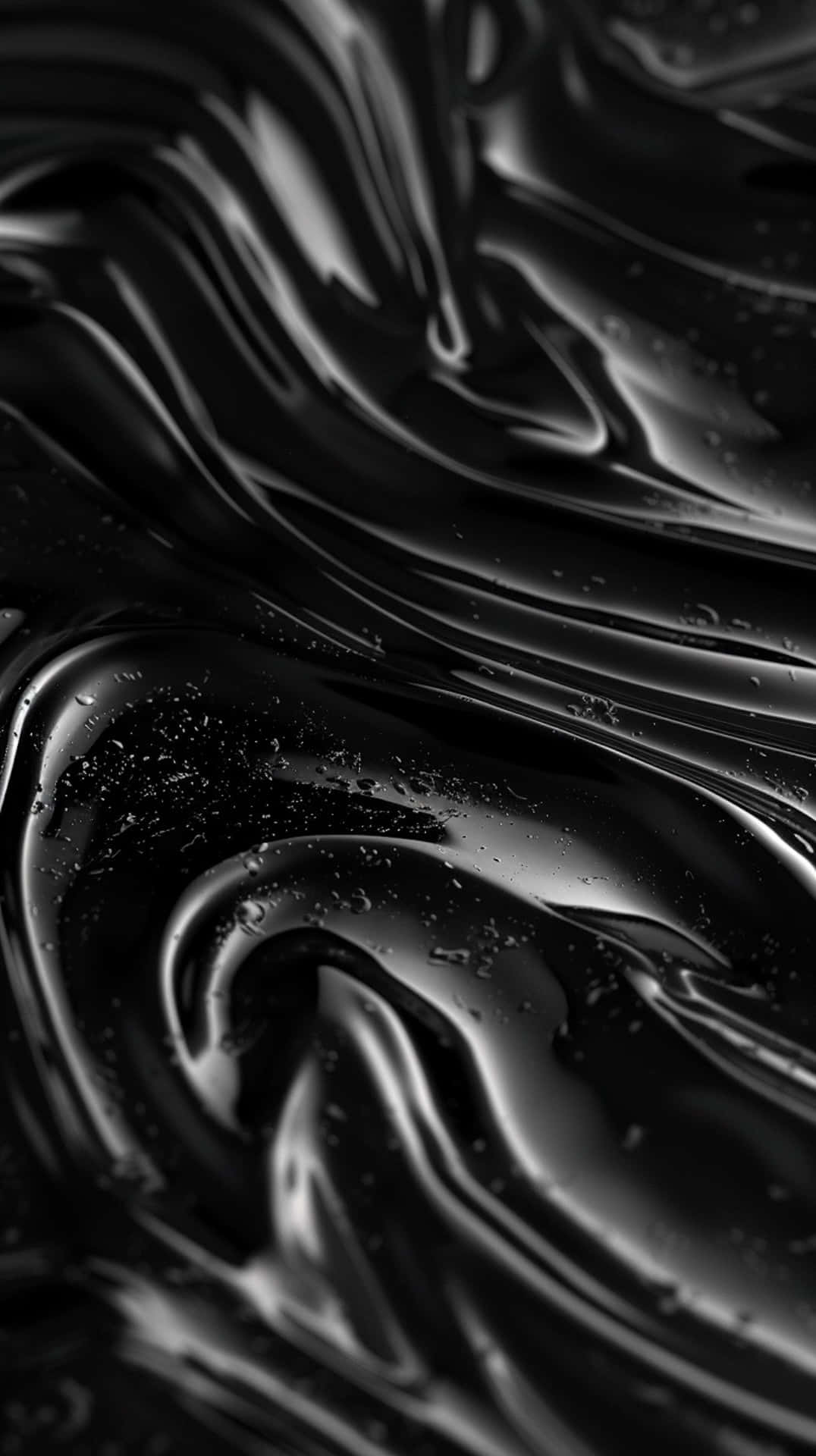 Abstract Black Liquid Texture Background