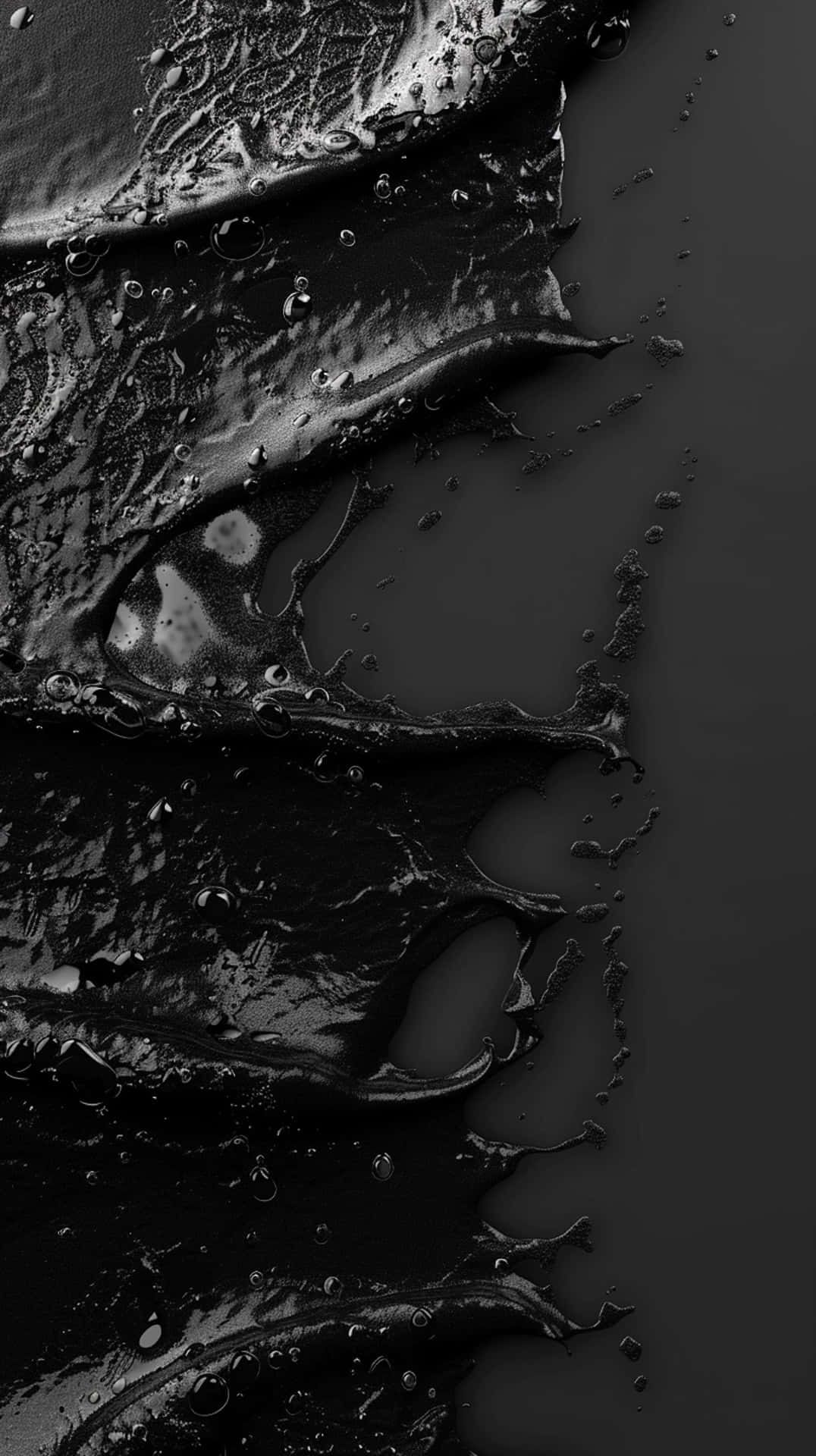 Abstract Black Water Dropletsoni Phone X R Background