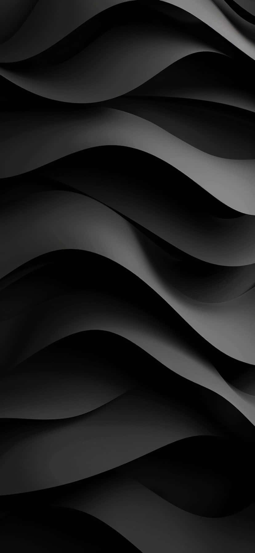 Abstract Black Waves Background Background