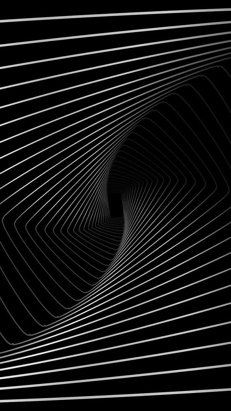 Abstract Black White Wave Lines Background
