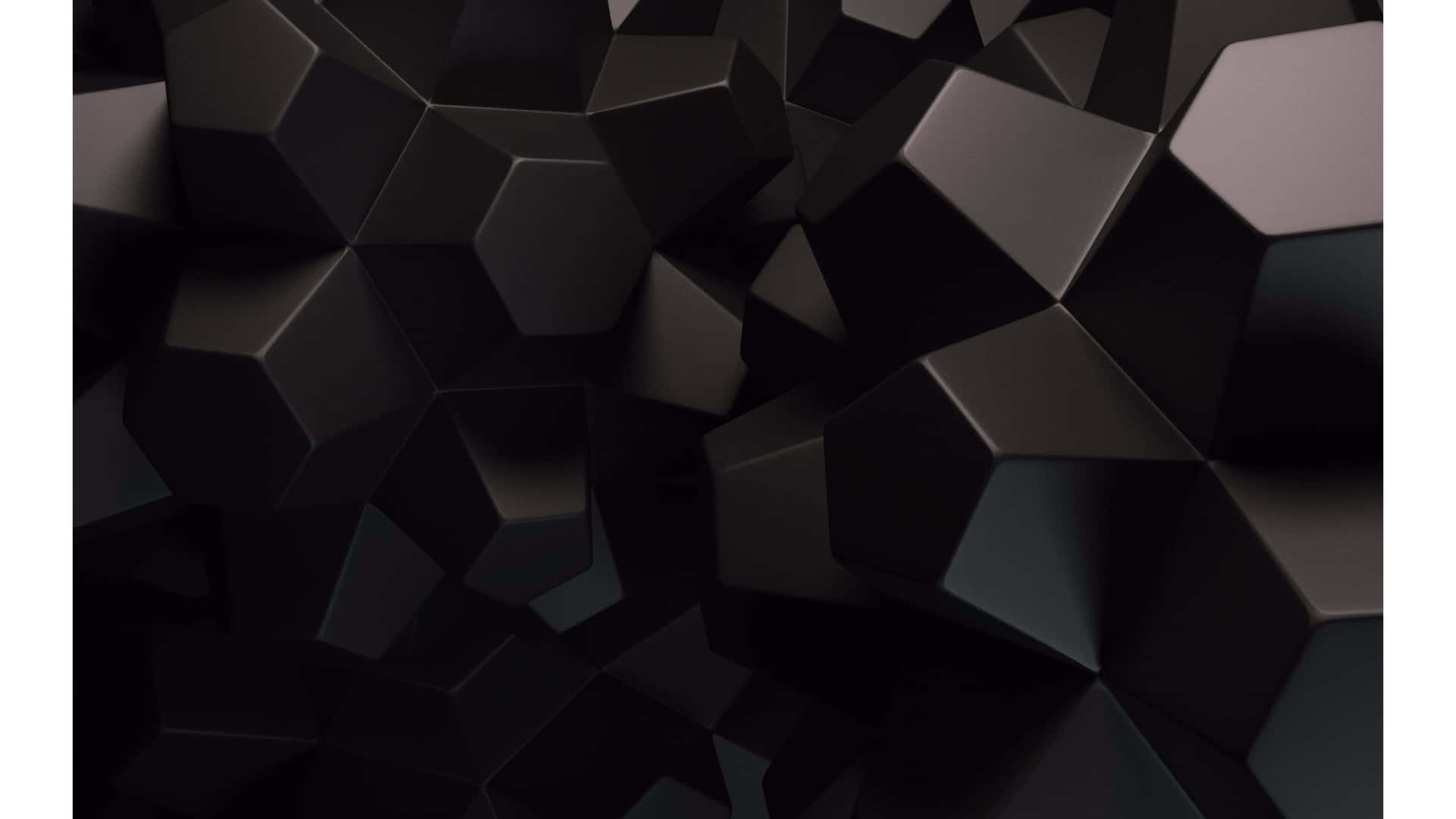 Abstract Black3 D Geometric Pattern