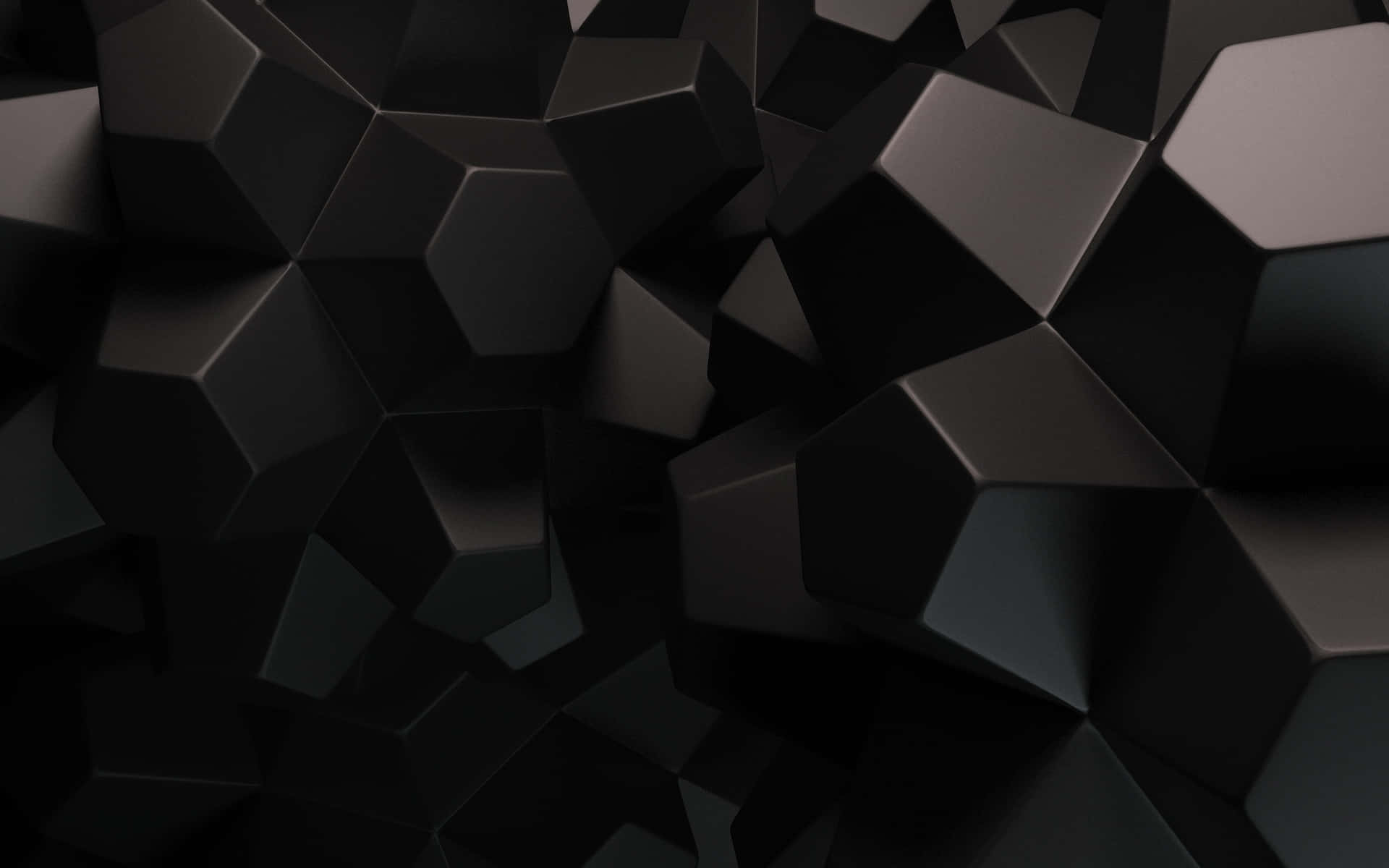 Abstract Black3 D Polygonal Background