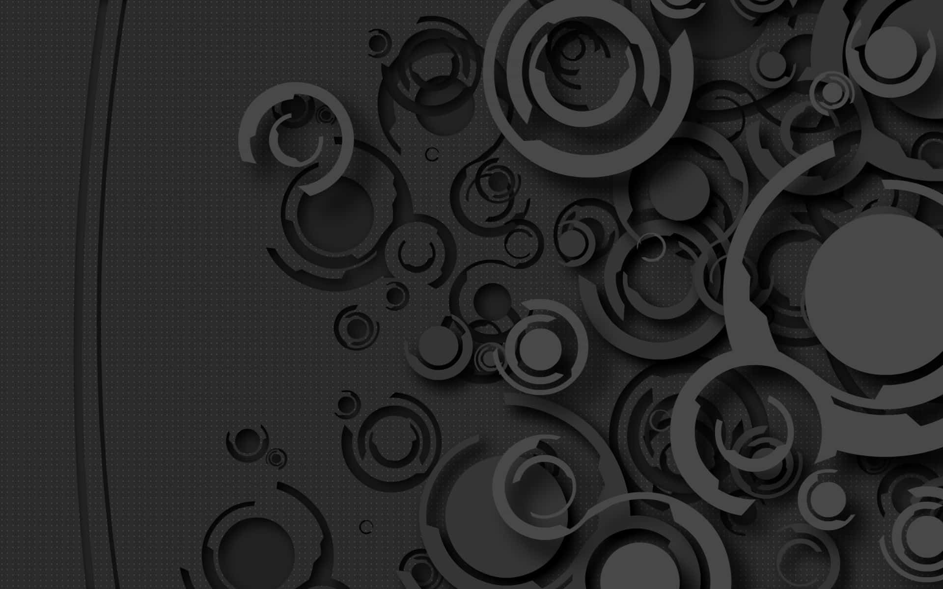 Abstract Blackand Grey Circles Background