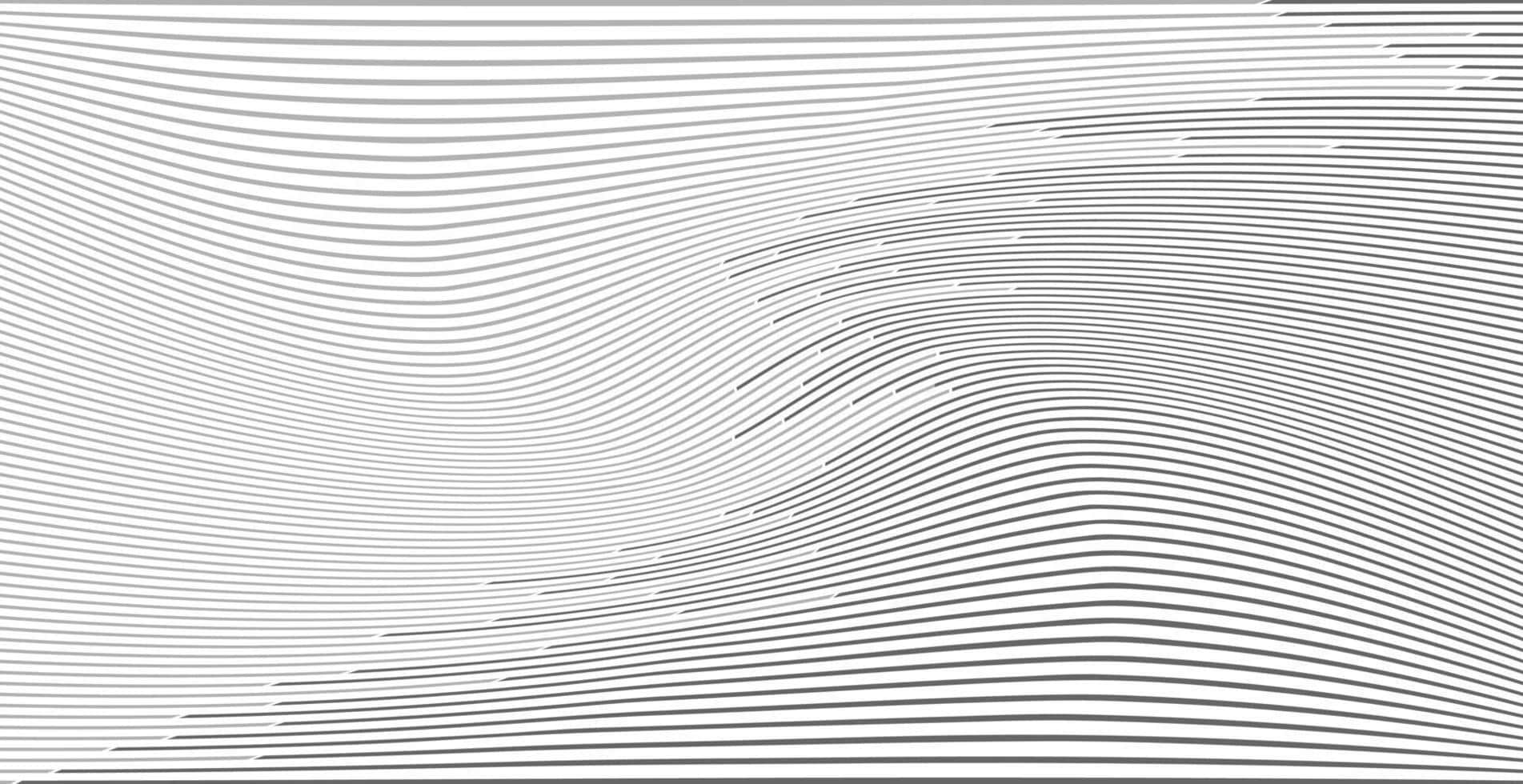 Abstract Blackand White Line Waves Background