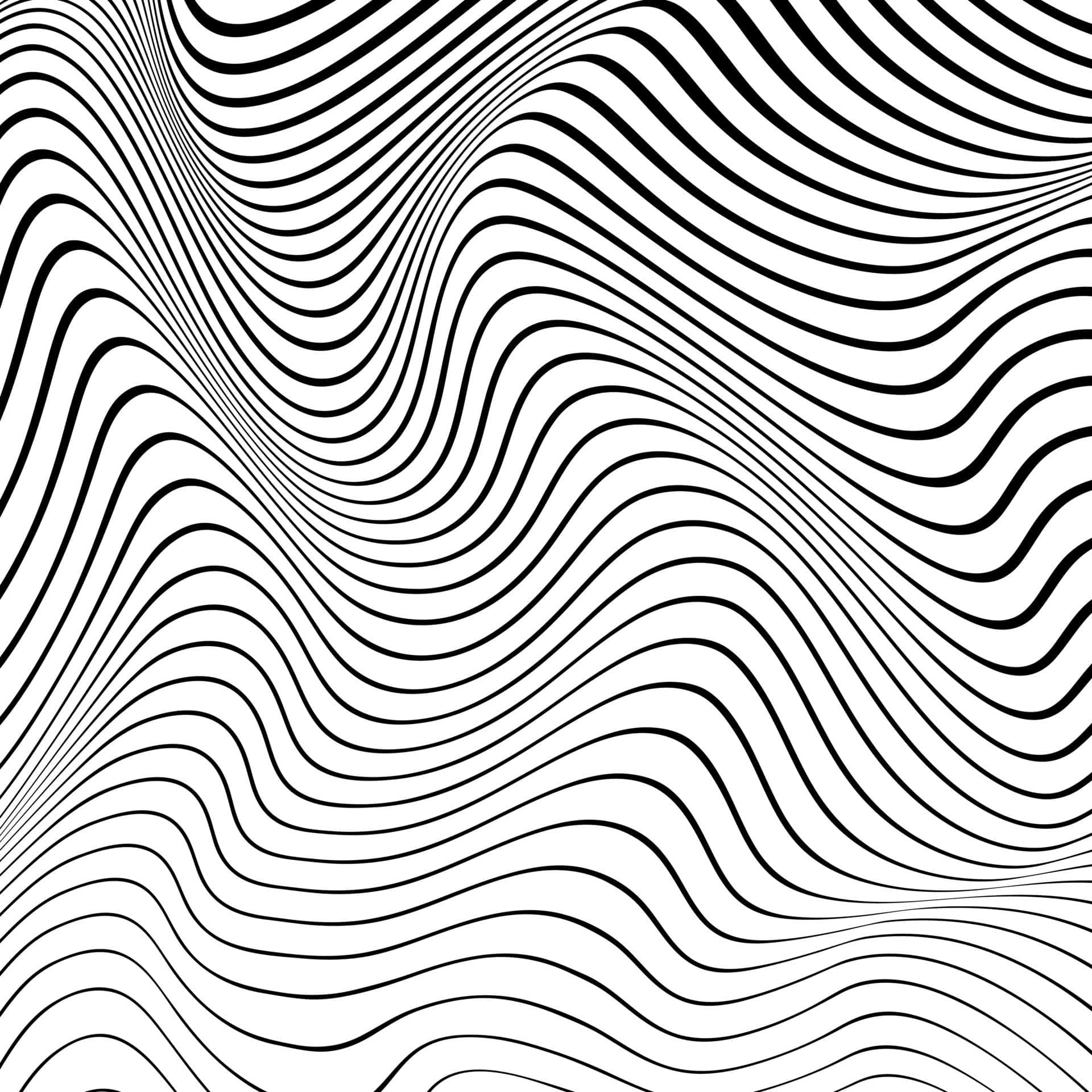 Abstract Blackand White Wave Pattern Background