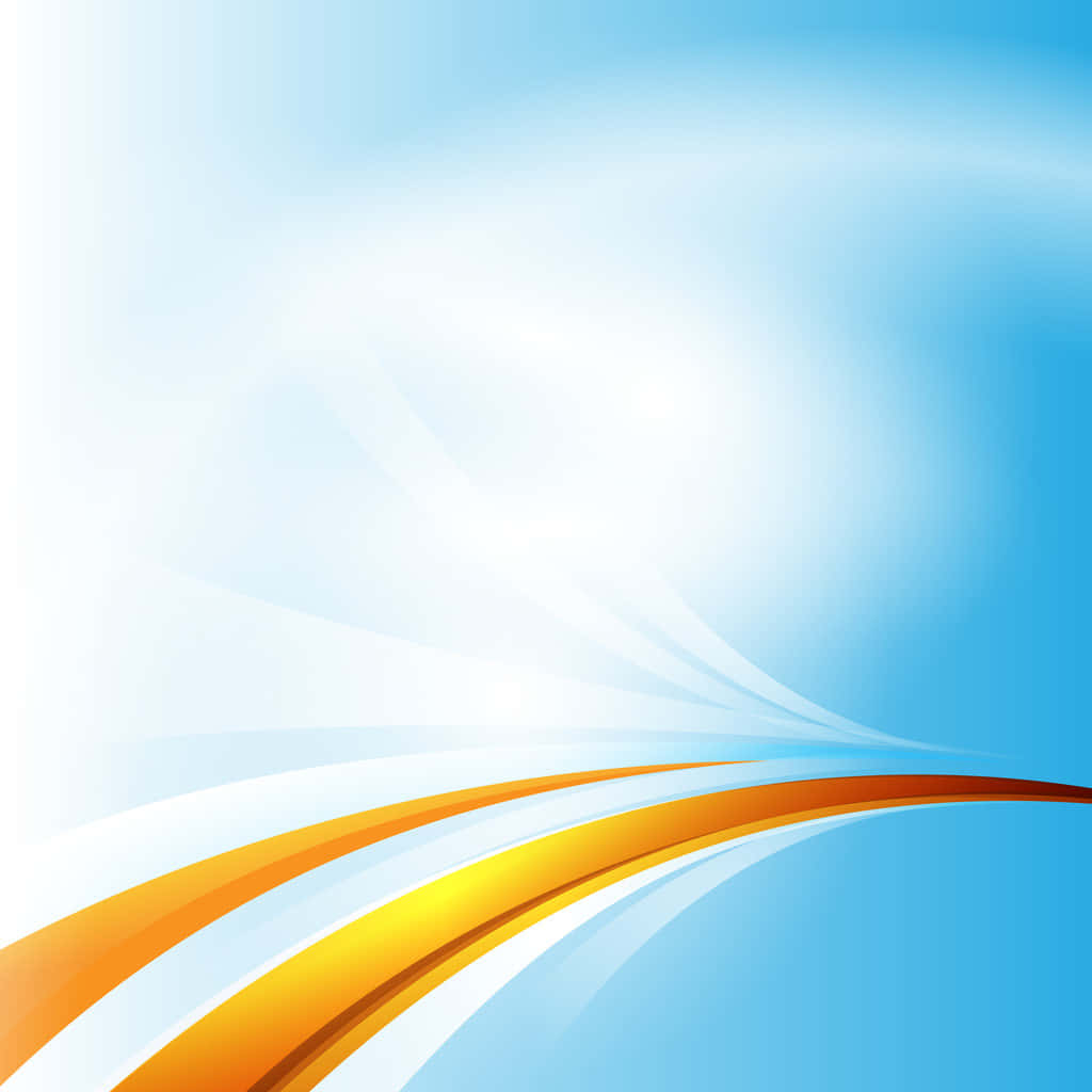 Abstract_ Blue_and_ Orange_ Curves_ Background Background
