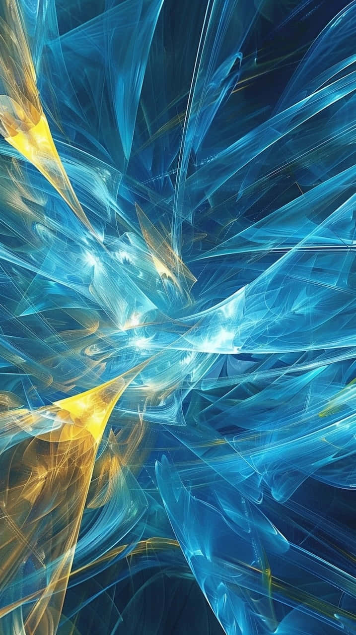 Abstract_ Blue_and_ Yellow_ Swirls Background