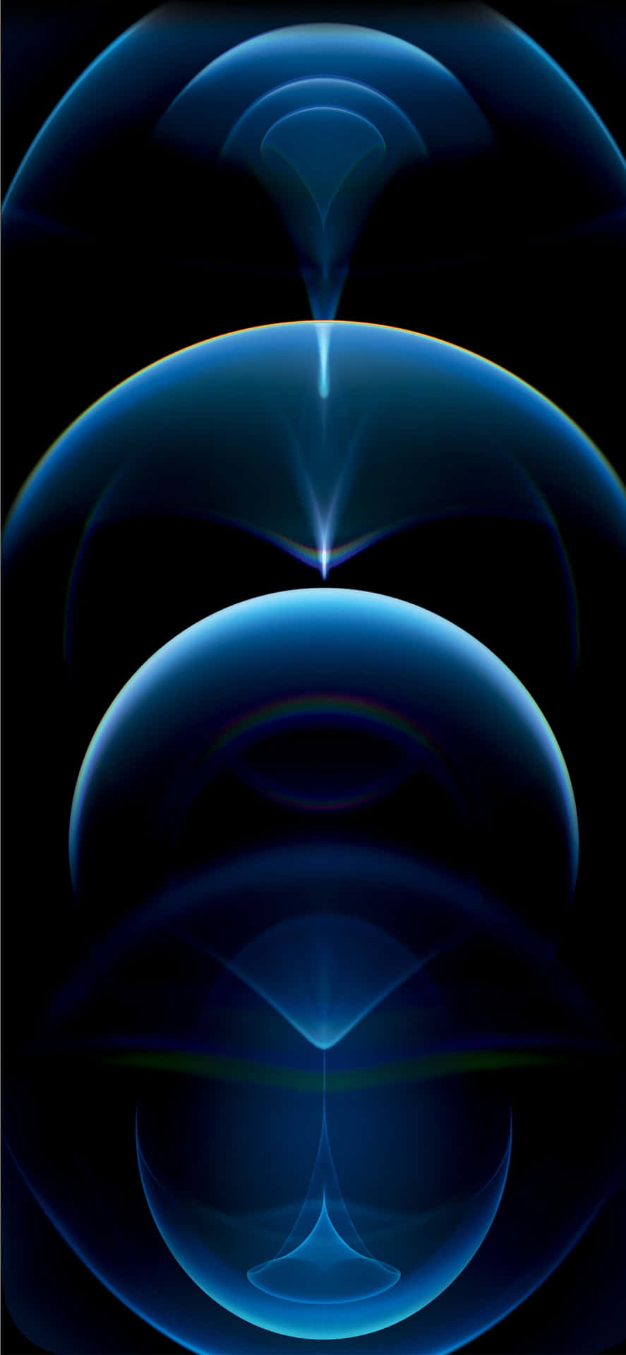 Abstract Blue Aurora Design