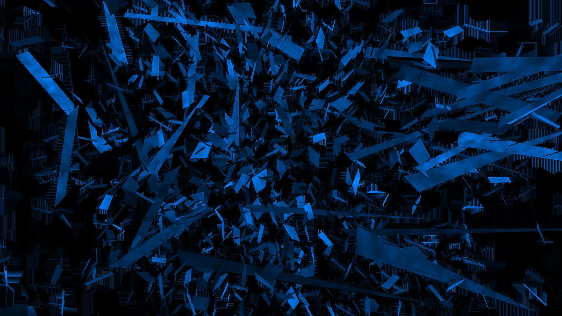 Abstract_ Blue_ Chaos Background