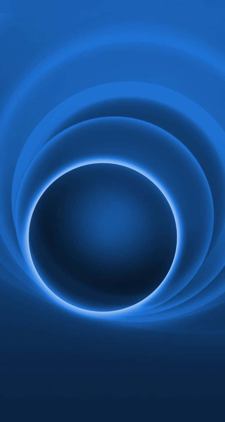 Abstract Blue Concentric Circles Background Background