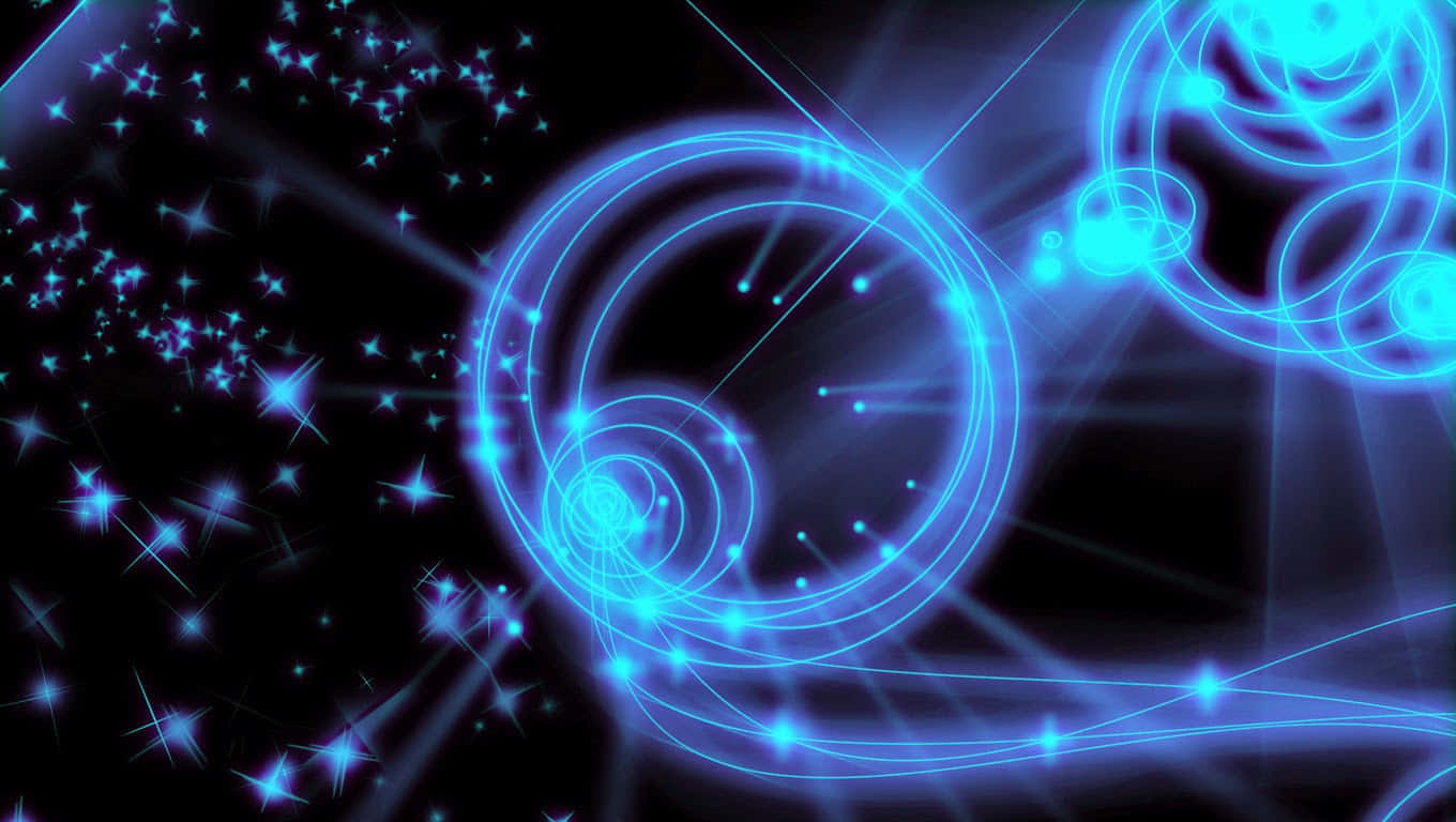 Abstract Blue D J Lighting Effects Background
