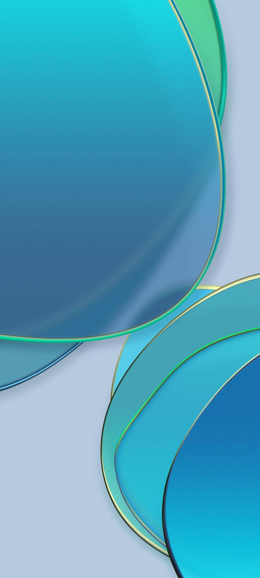 Abstract Blue-green Discs Oneplus 9r Background