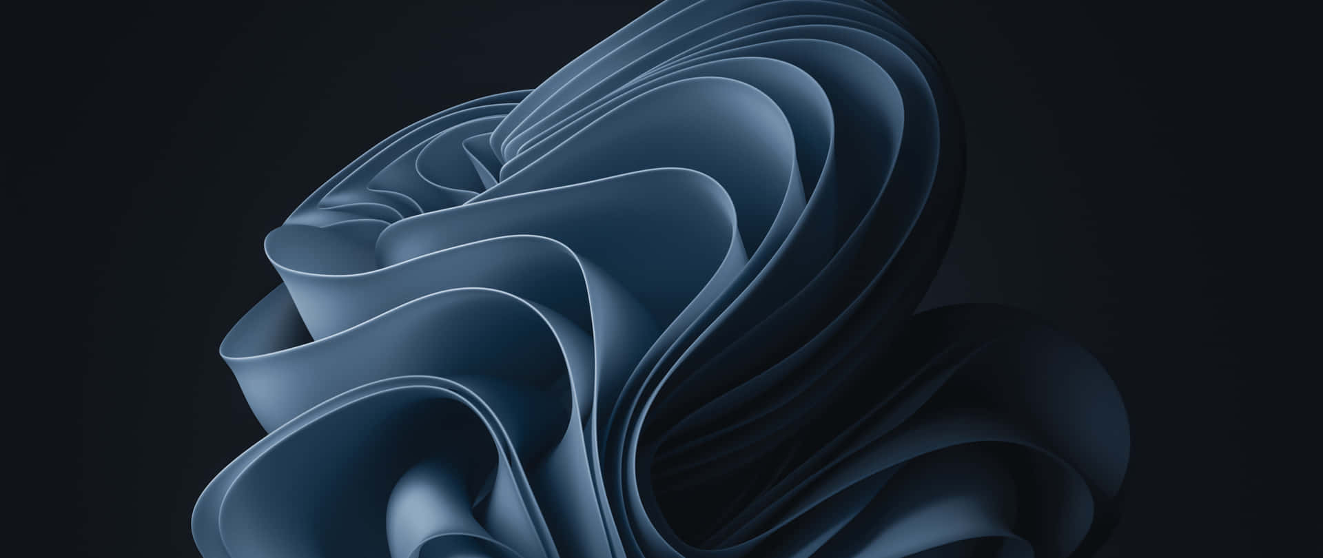 Abstract Blue Layerson Black Background Background