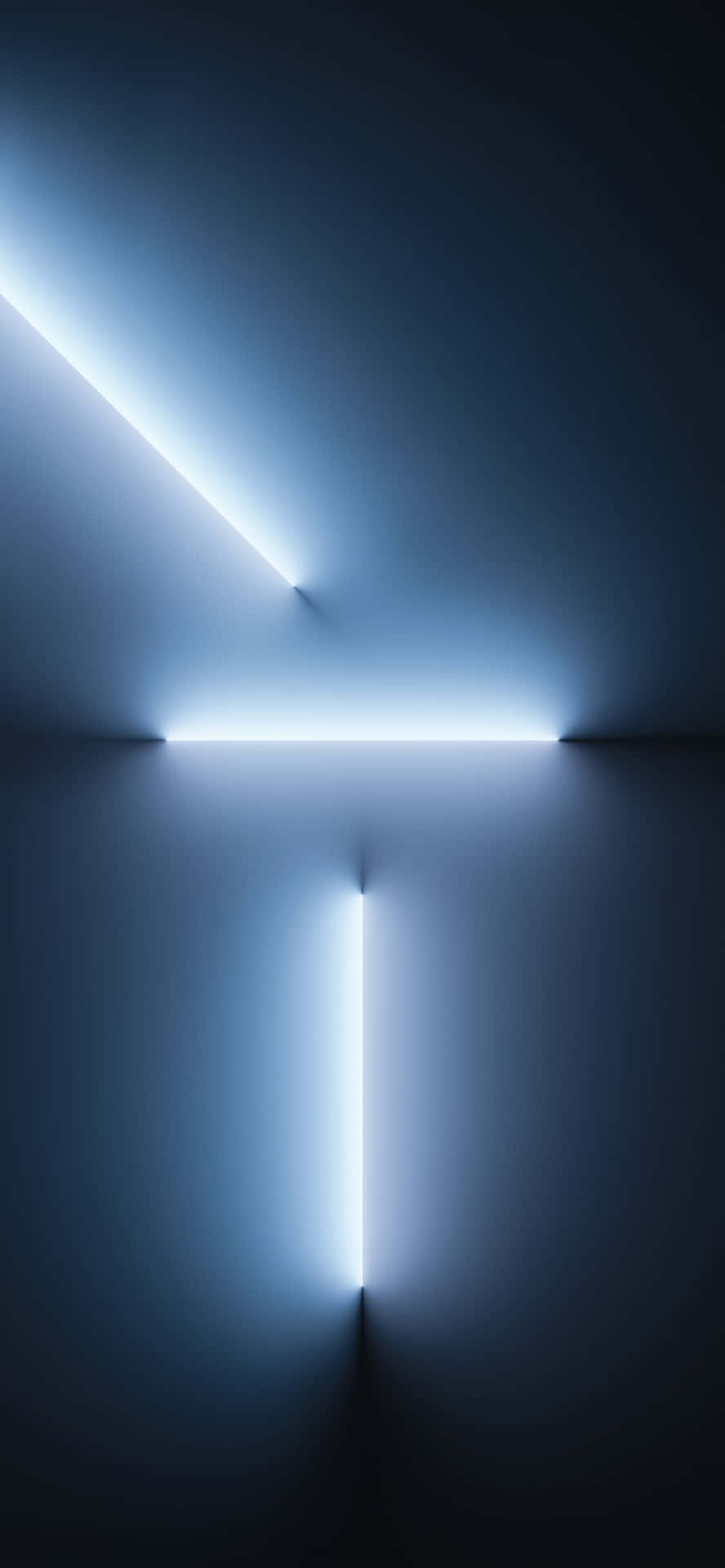 Abstract Blue Light Beams Background
