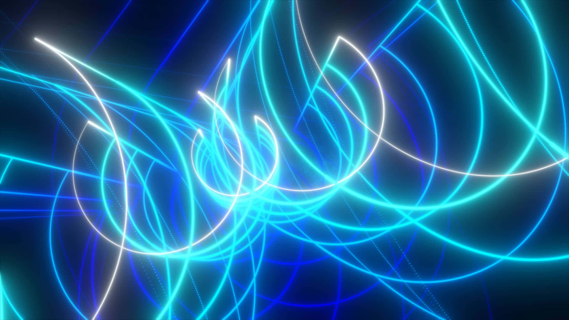 Abstract Blue Neon Lines4 K Wallpaper Background