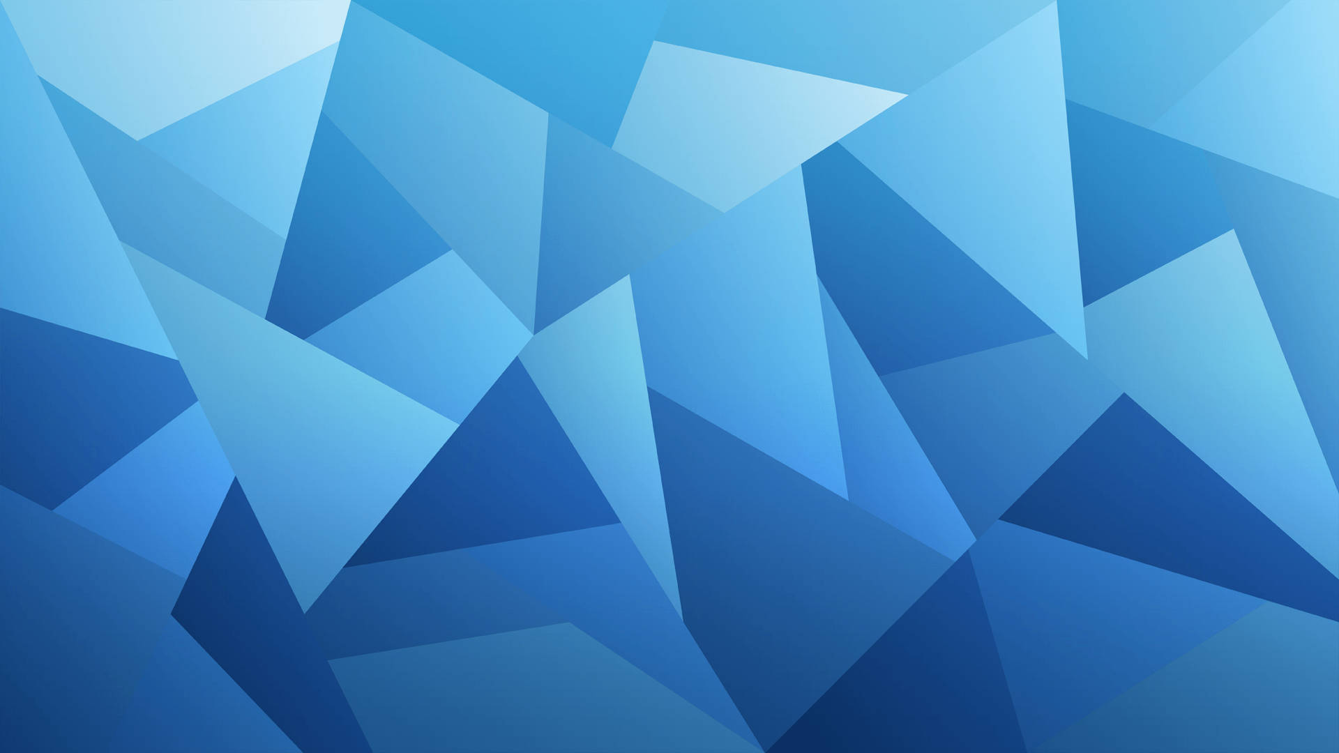 Abstract Blue Polygon Triangles