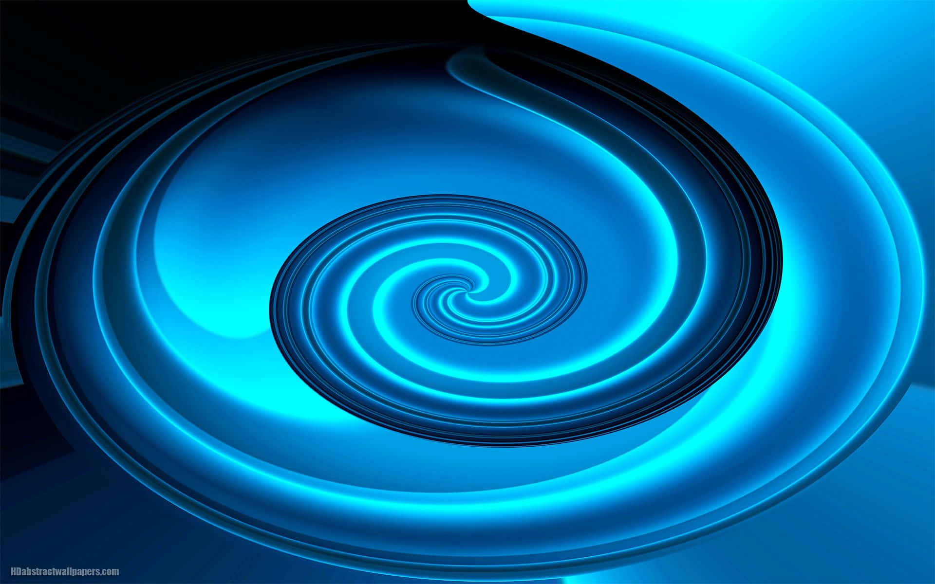 Abstract Blue Swirl Design Background