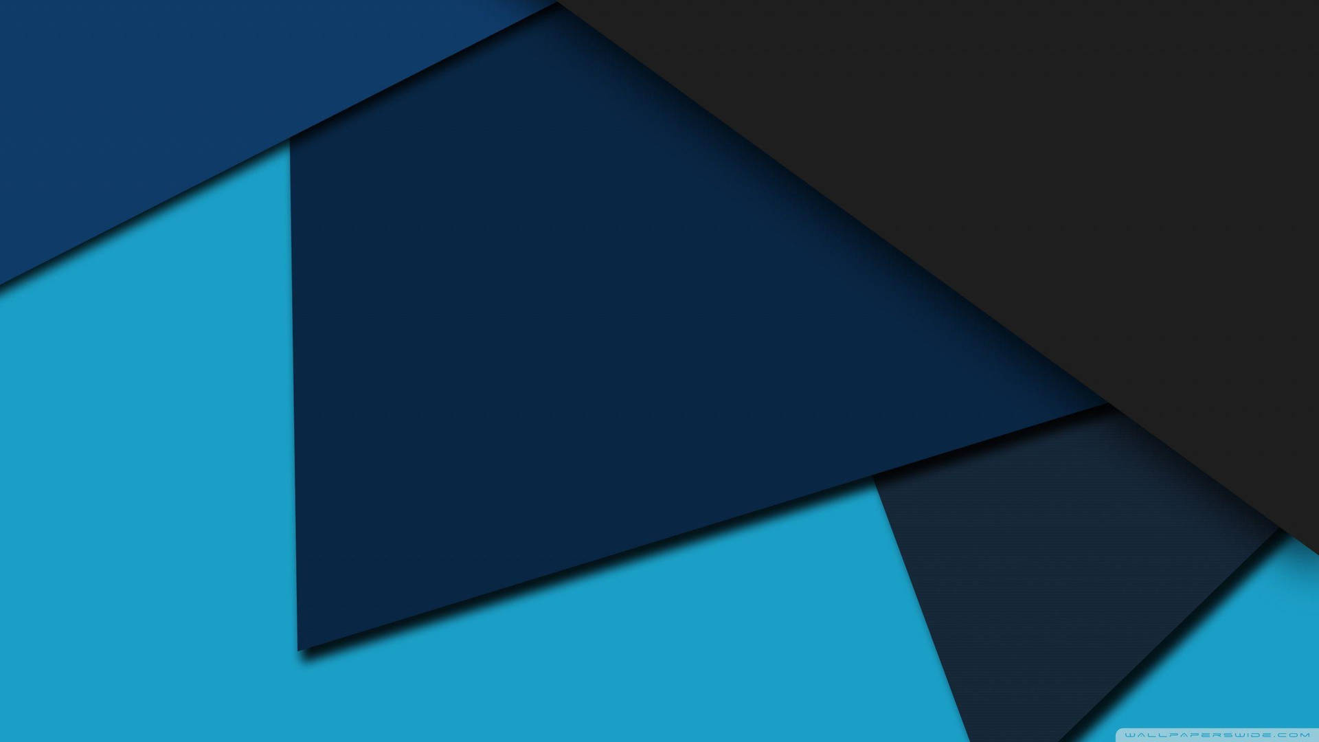 Abstract Blue Triangles Material Background