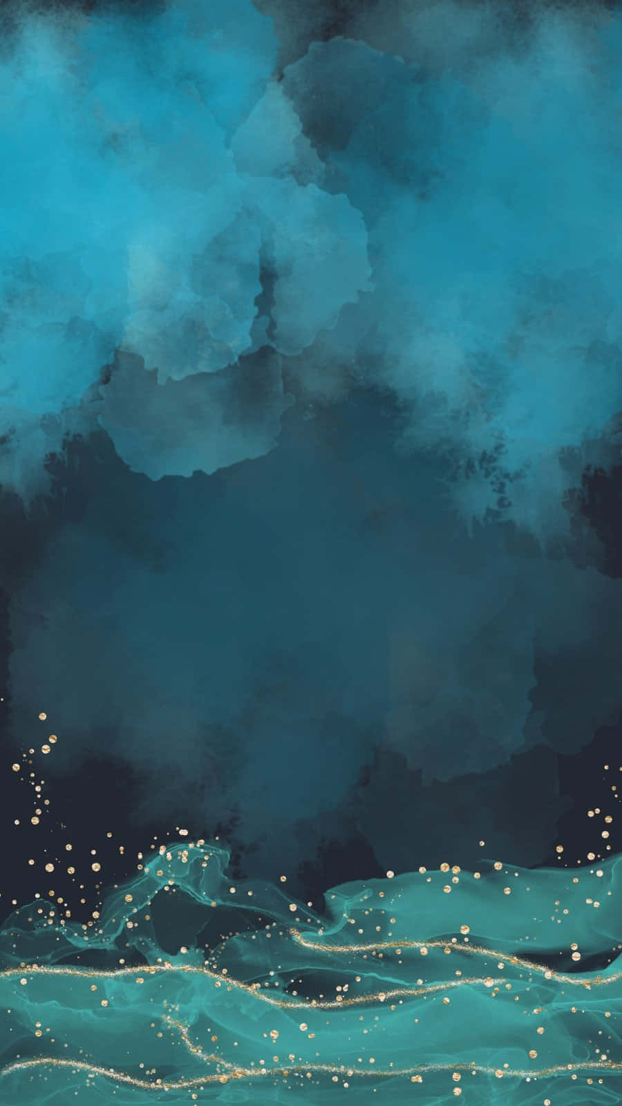 Abstract Blue Watercolor Background Background