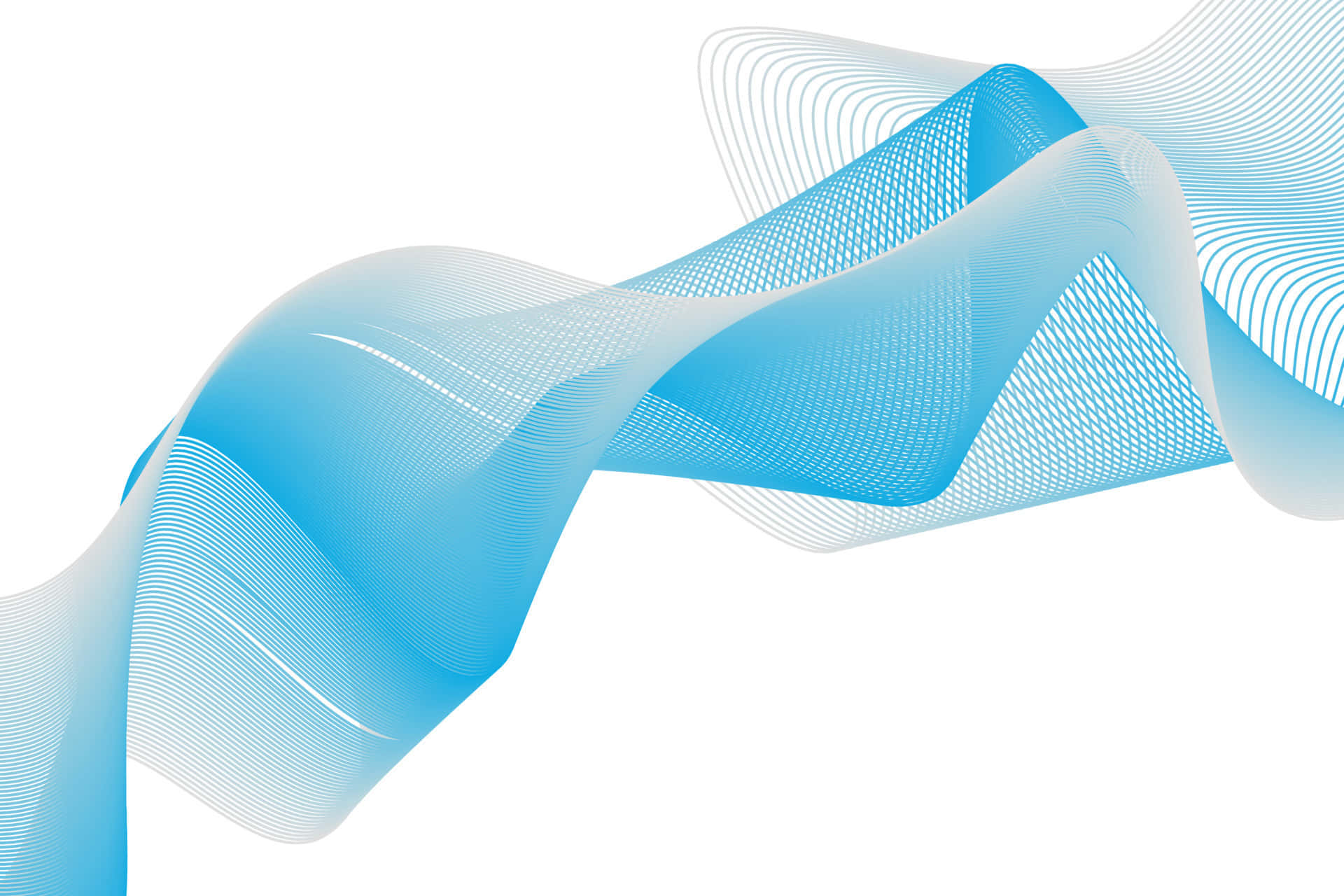 Abstract Blue Wave Vector Background
