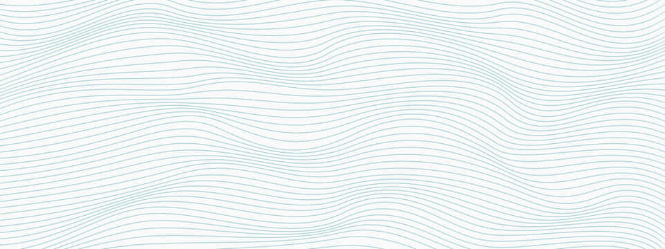 Abstract Blue Wavy Lines Background Background
