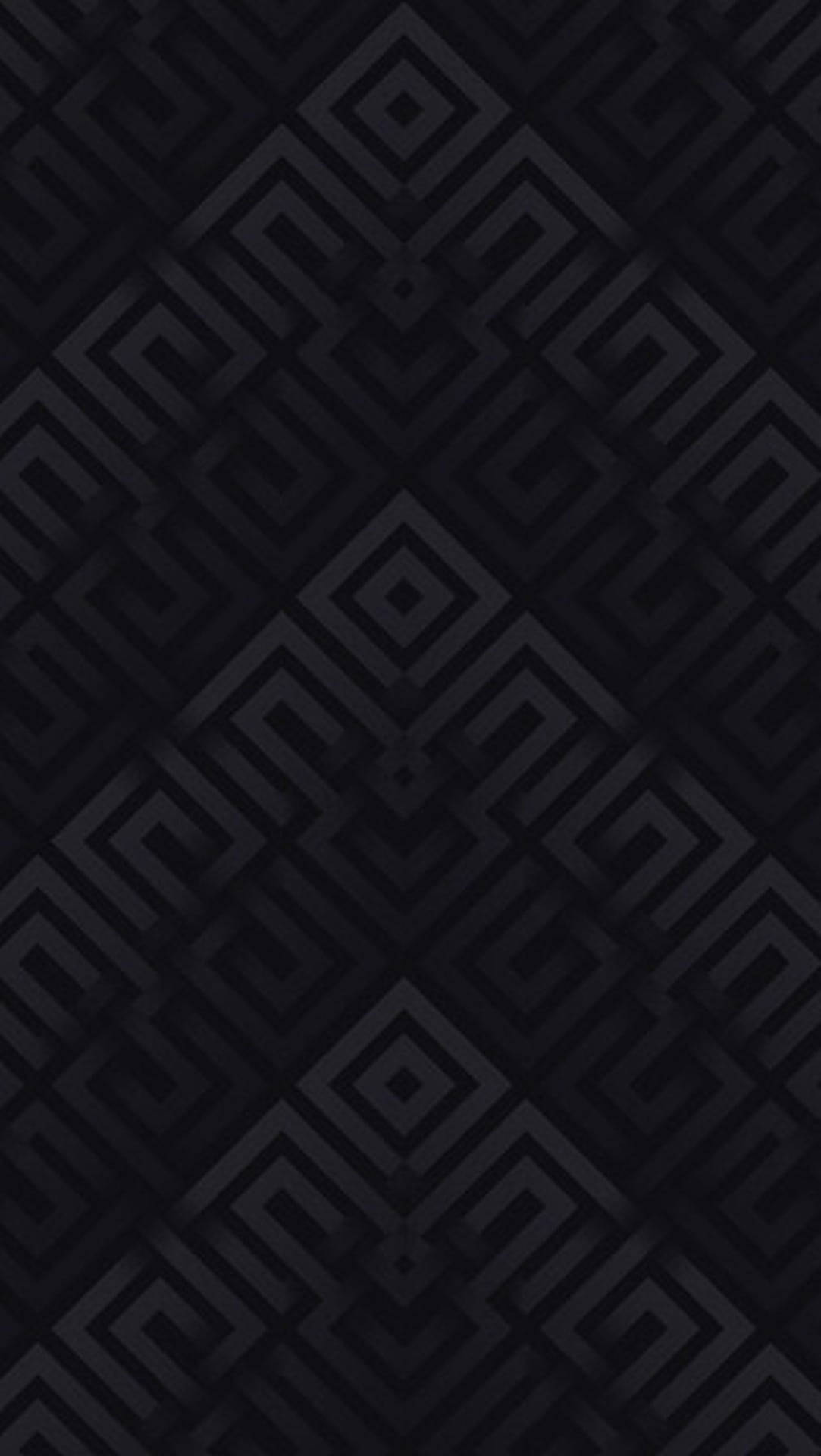 Abstract Chevron Sayagata Black Pattern