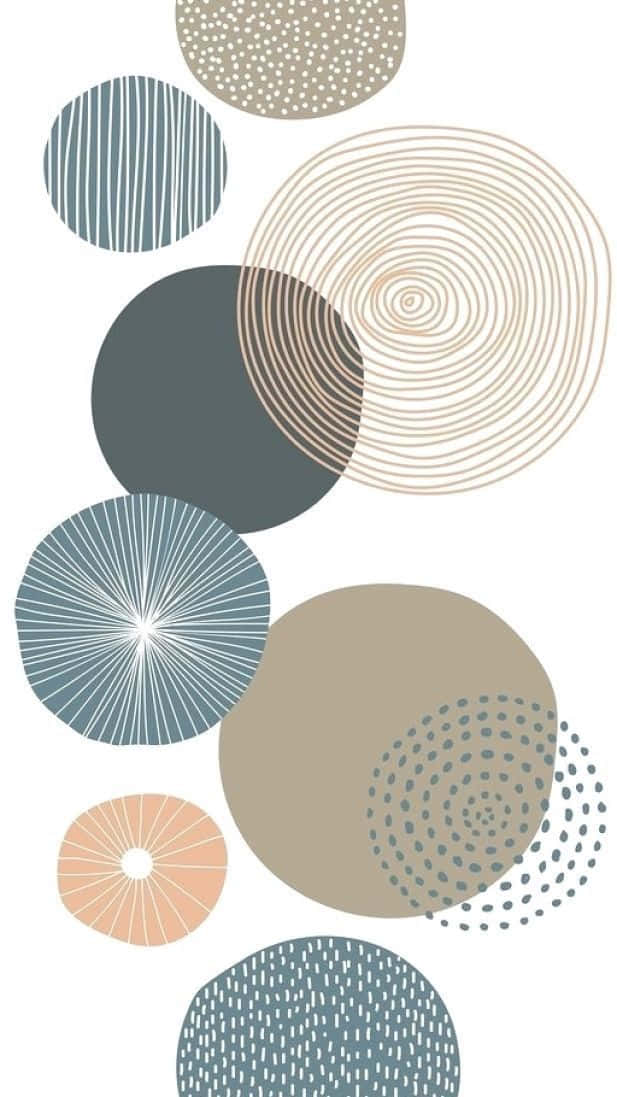 Abstract Circles Pattern Artwork Background