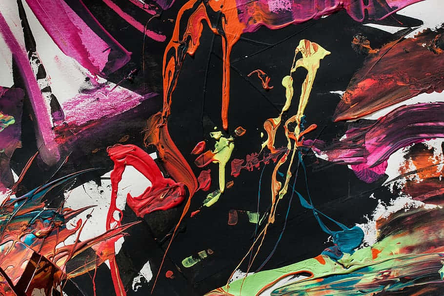 Abstract Color Explosion Artwork