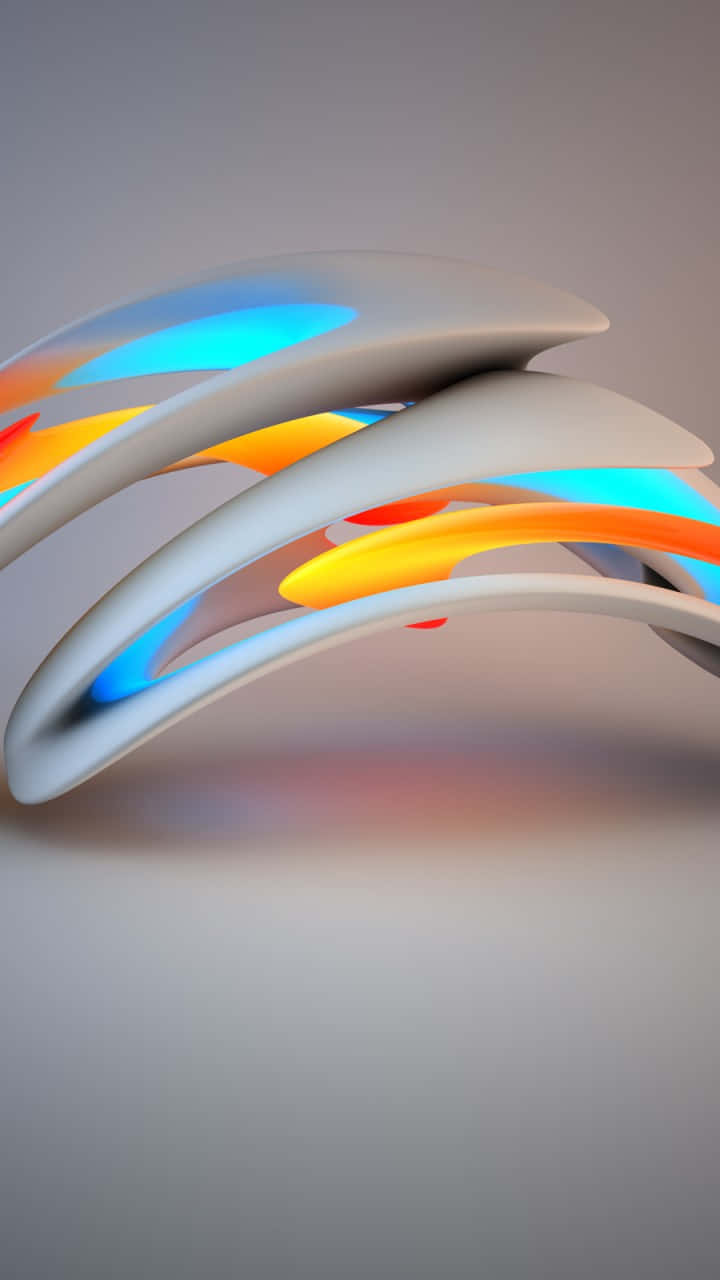 Abstract_ Colorful_3 D_ Waves Background