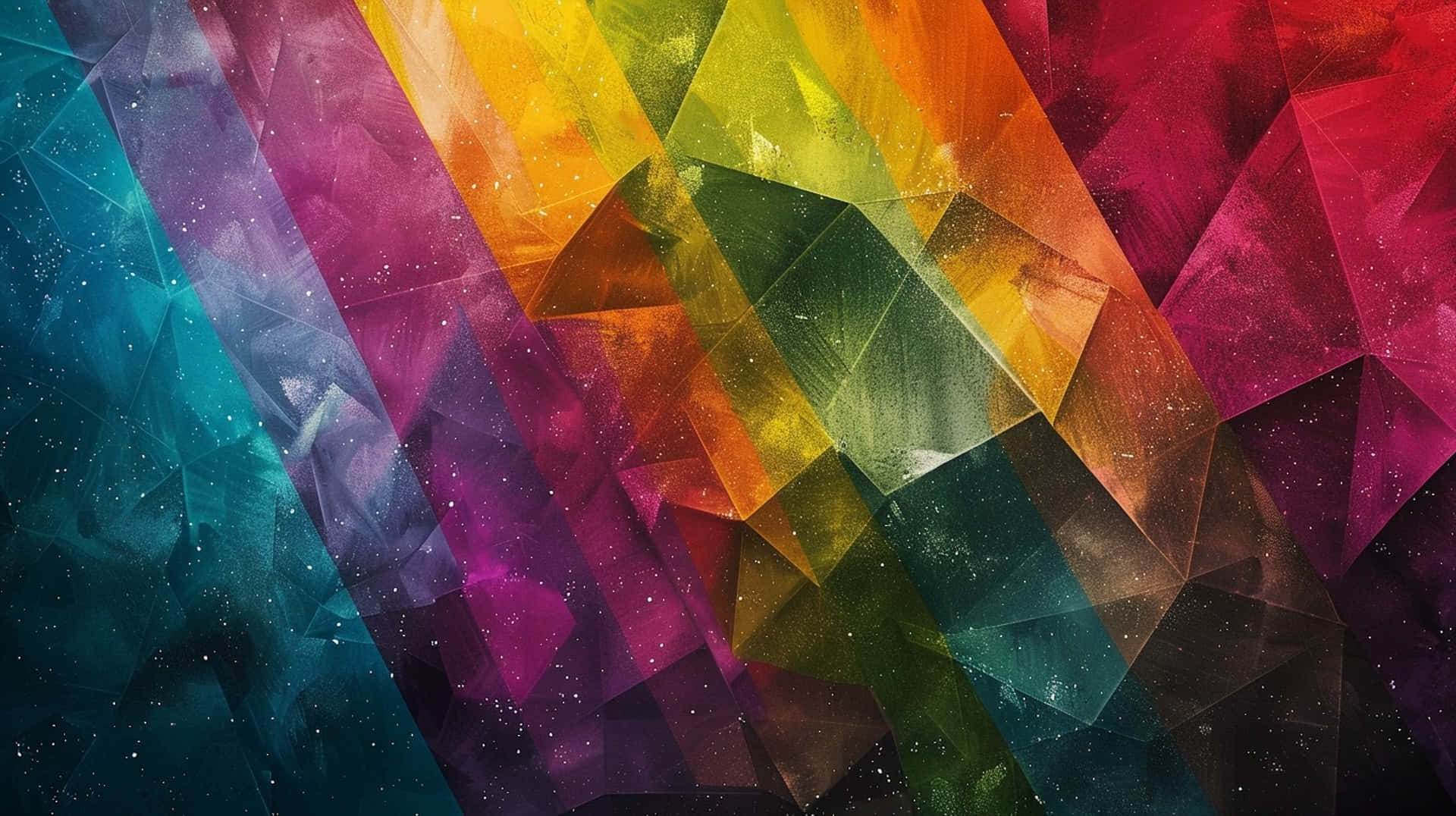 Abstract Colorful Geometric Rainbow Background Background