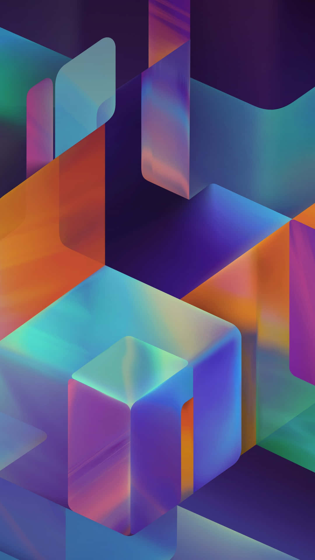 Abstract Colorful Geometric Shapes Wallpaper Background