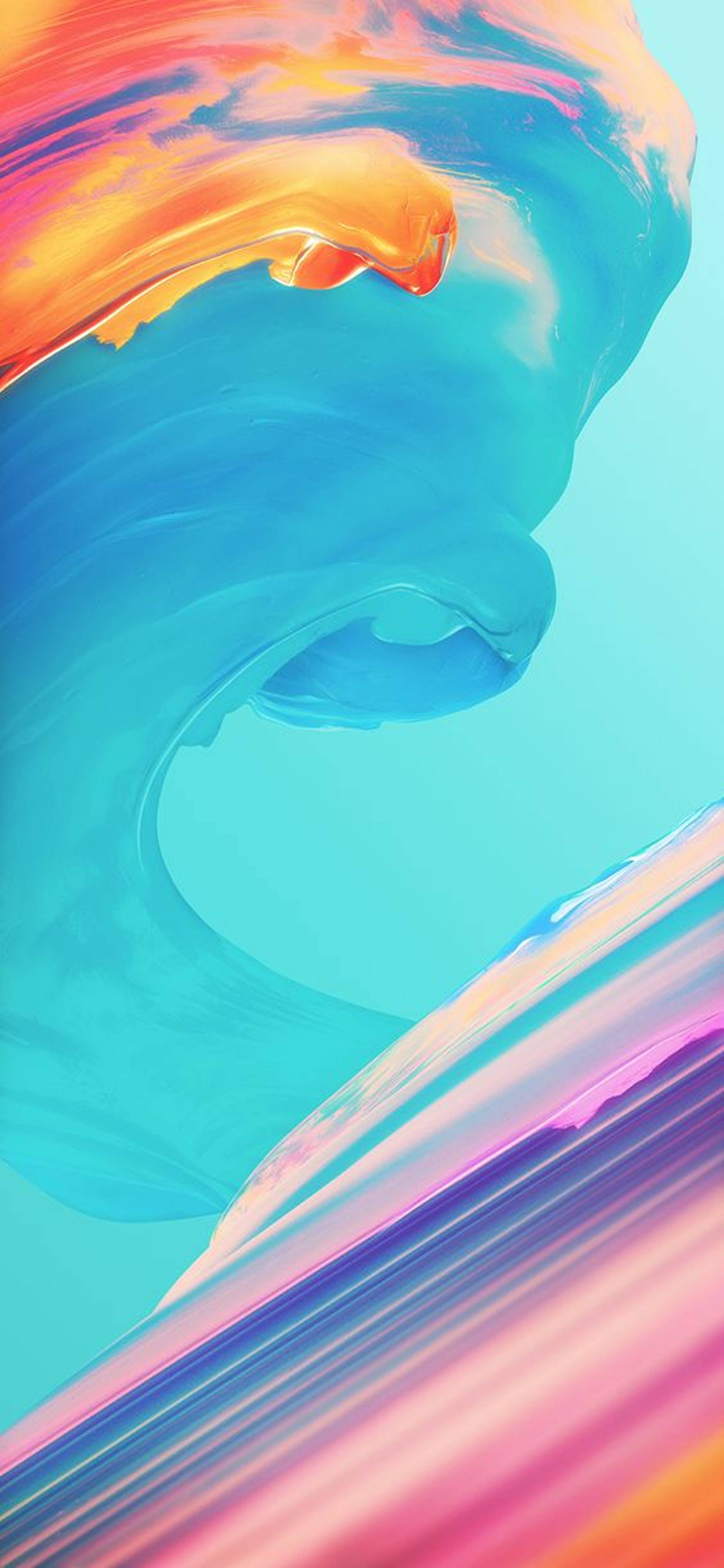 Abstract Colorful Wave On Redmi Note 9 Pro Screen