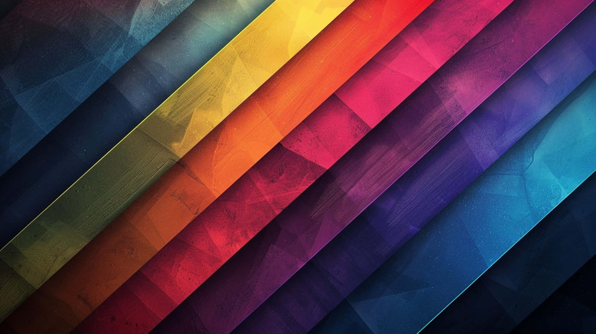 Abstract Cool Rainbow Stripes Background
