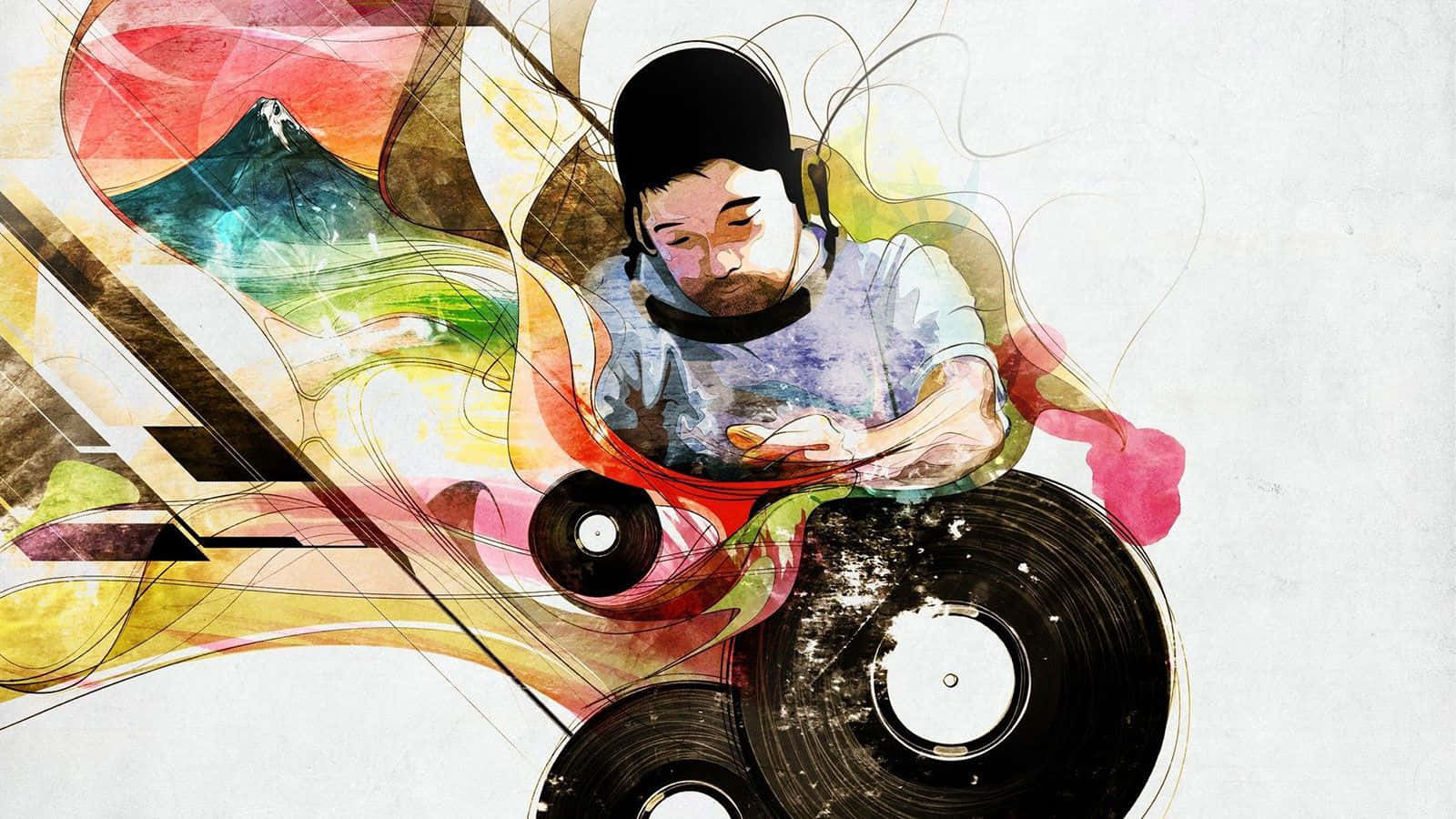 Abstract D J Artwork Background