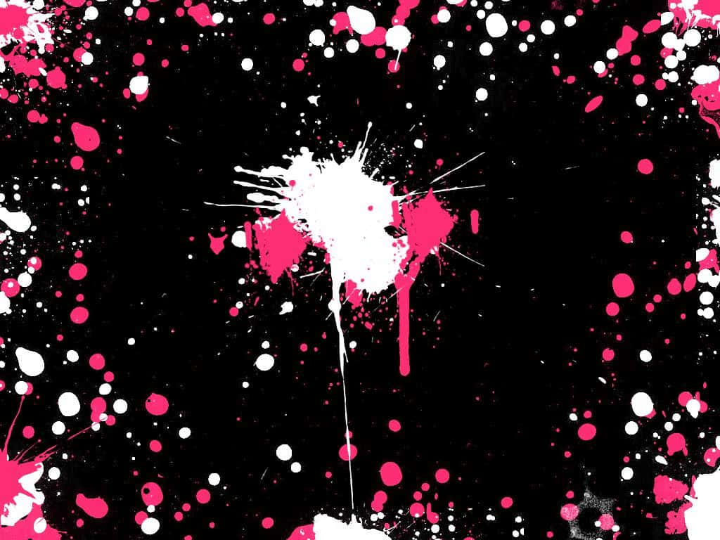 Abstract Design With Colorful Shades Of Pink And Black Background