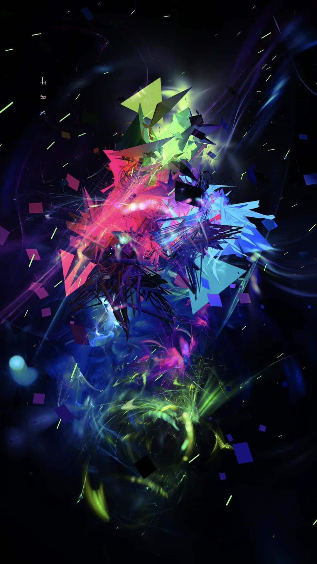 Abstract Digital Art Explosion Background