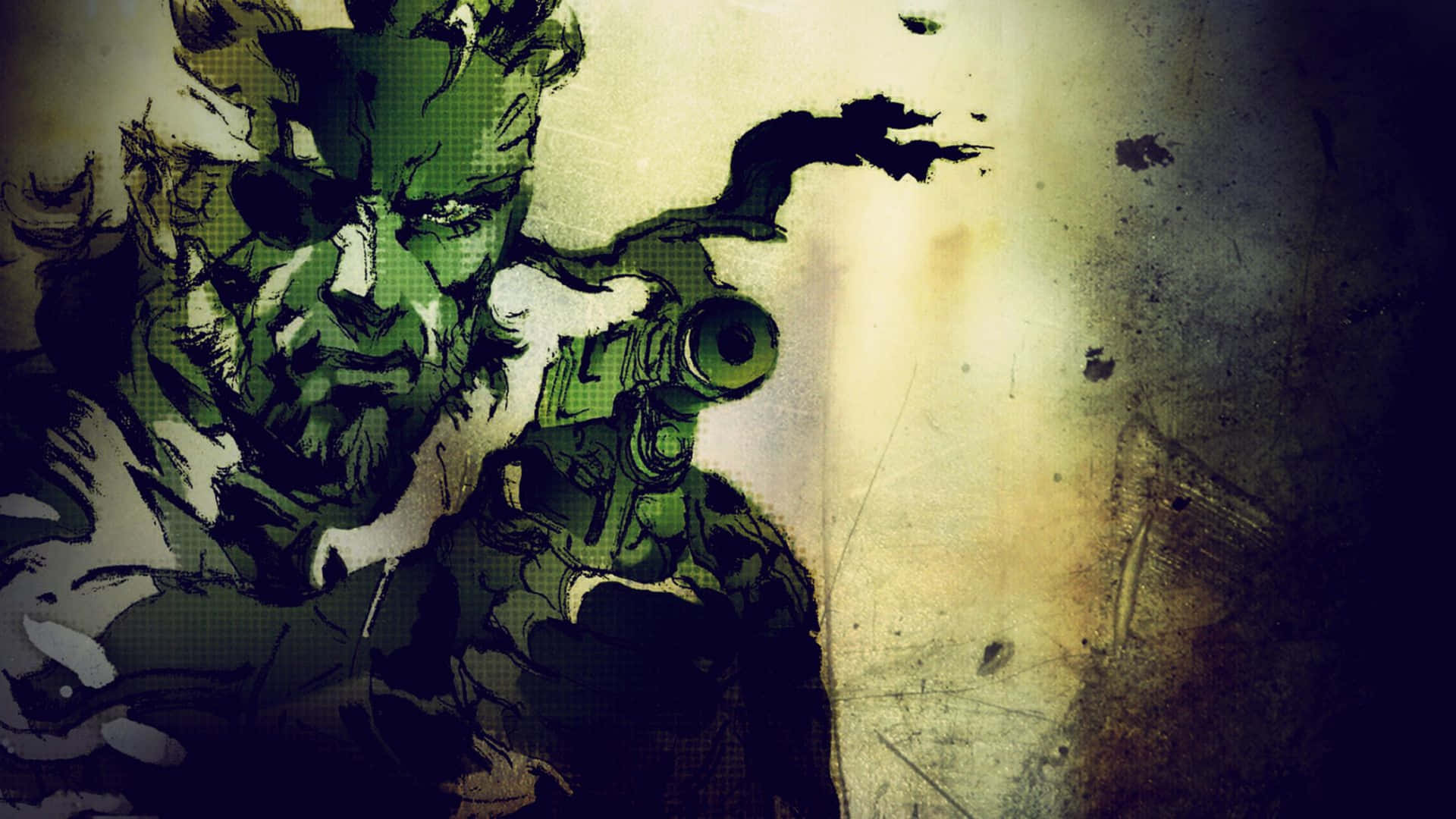 Abstract Digital Art Metal Gear 4k
