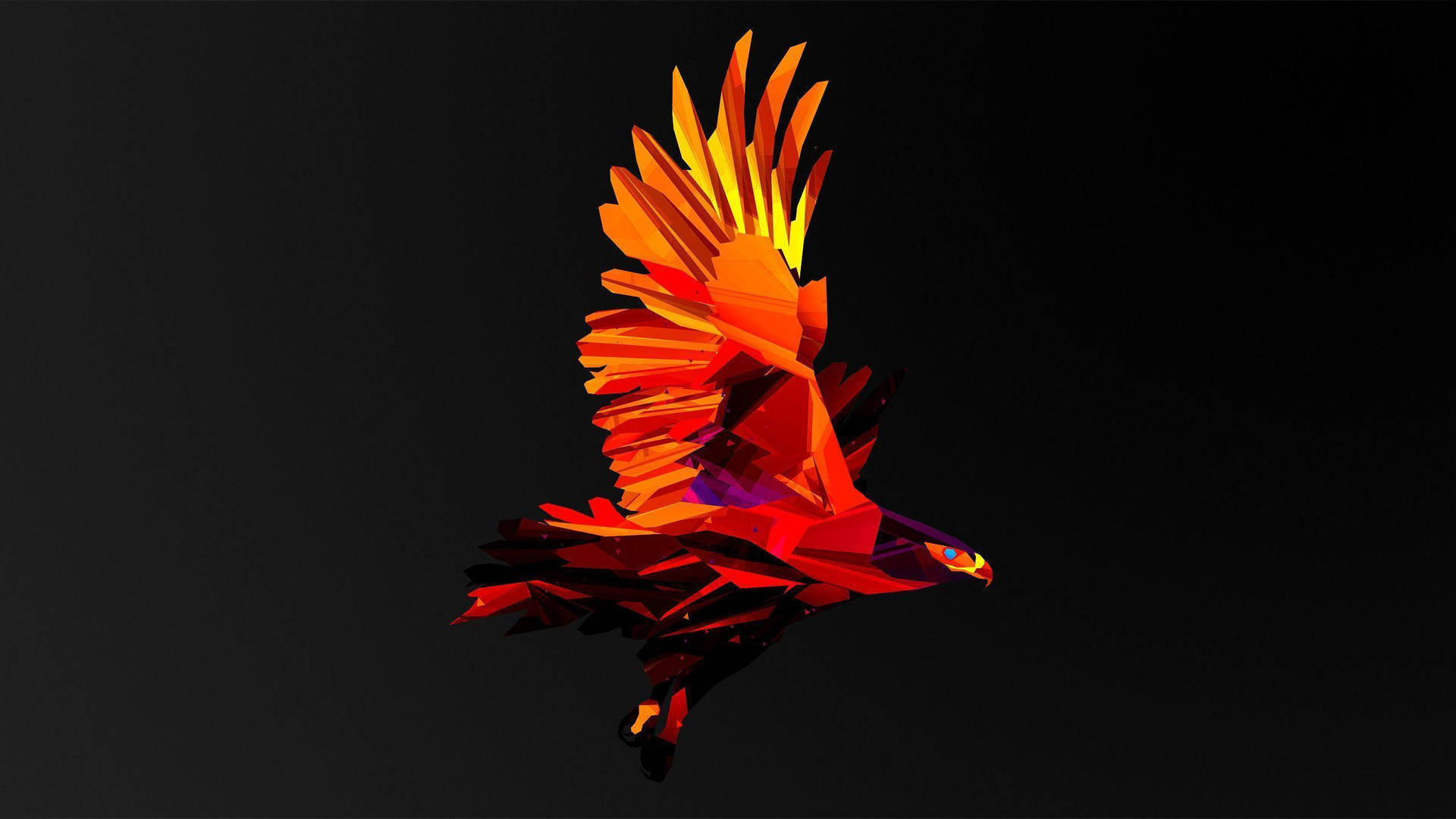 Abstract Eagle Graphic 1440p Gaming Background