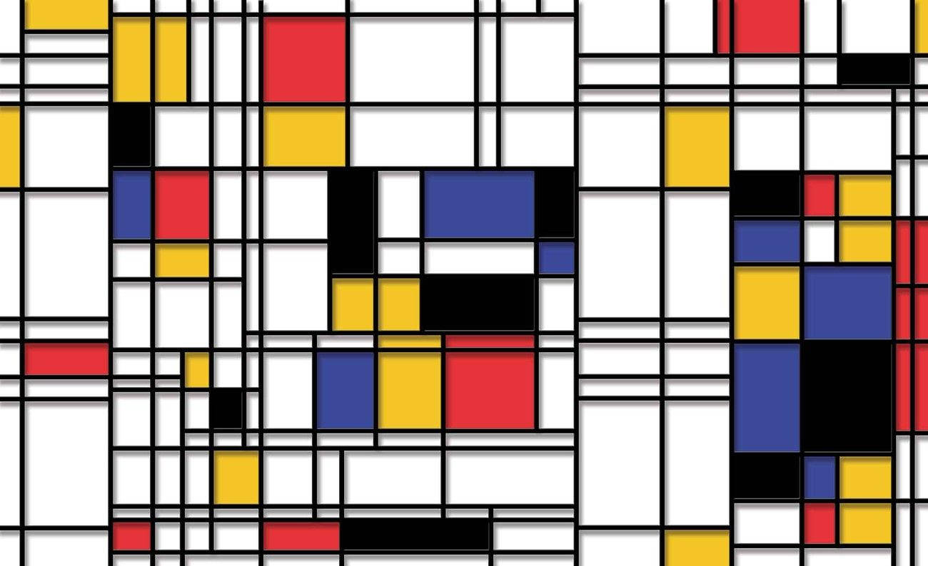 Abstract Expression Of Mondrian Artwork Background