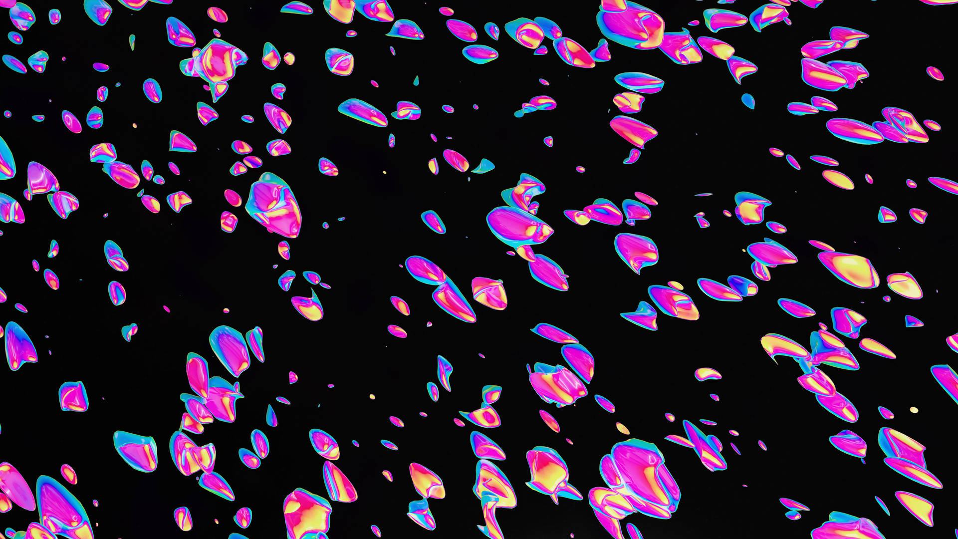 Abstract Falling Pieces Psychedelic 4k Background