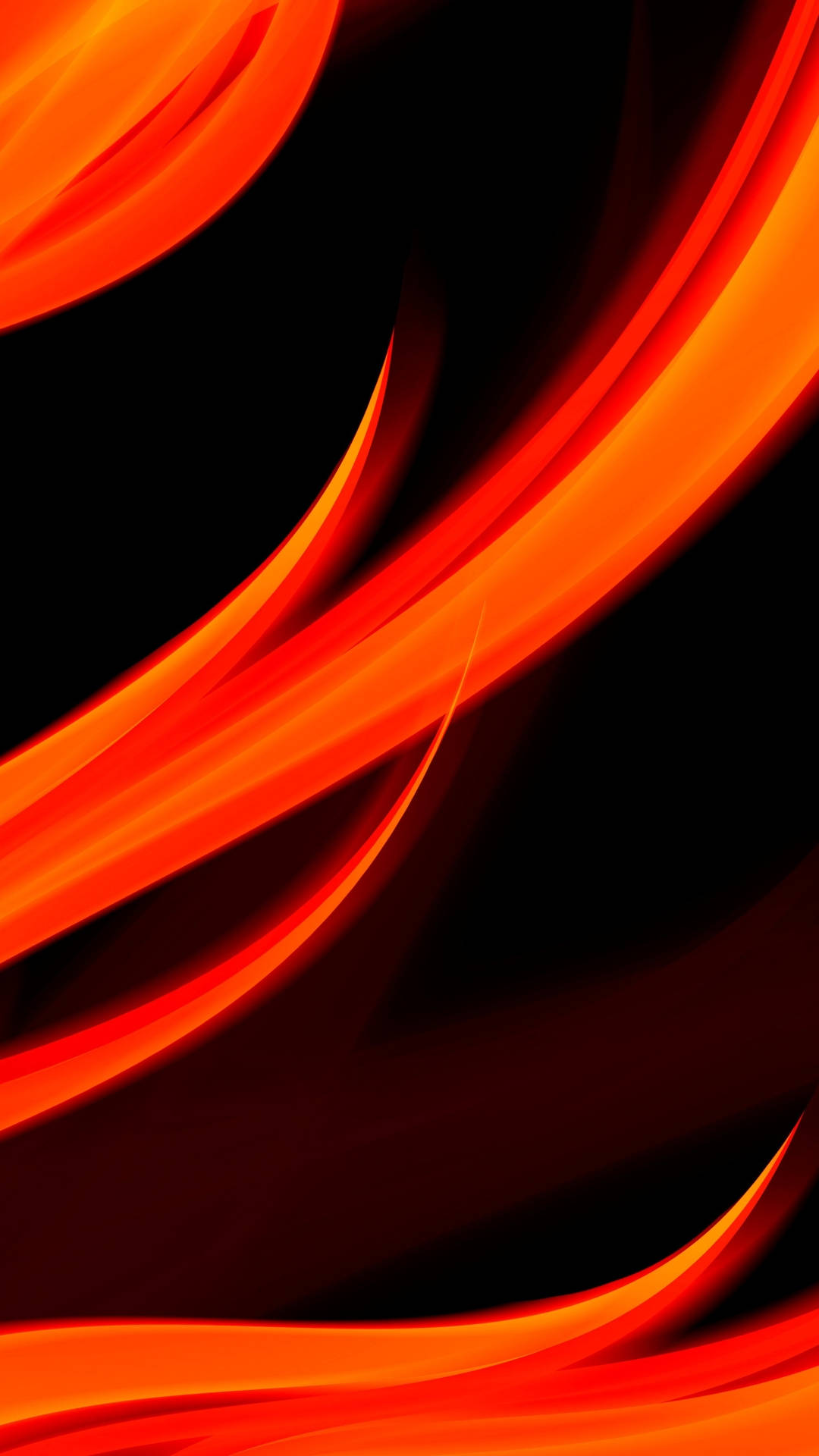 Abstract Fire Orange Phone