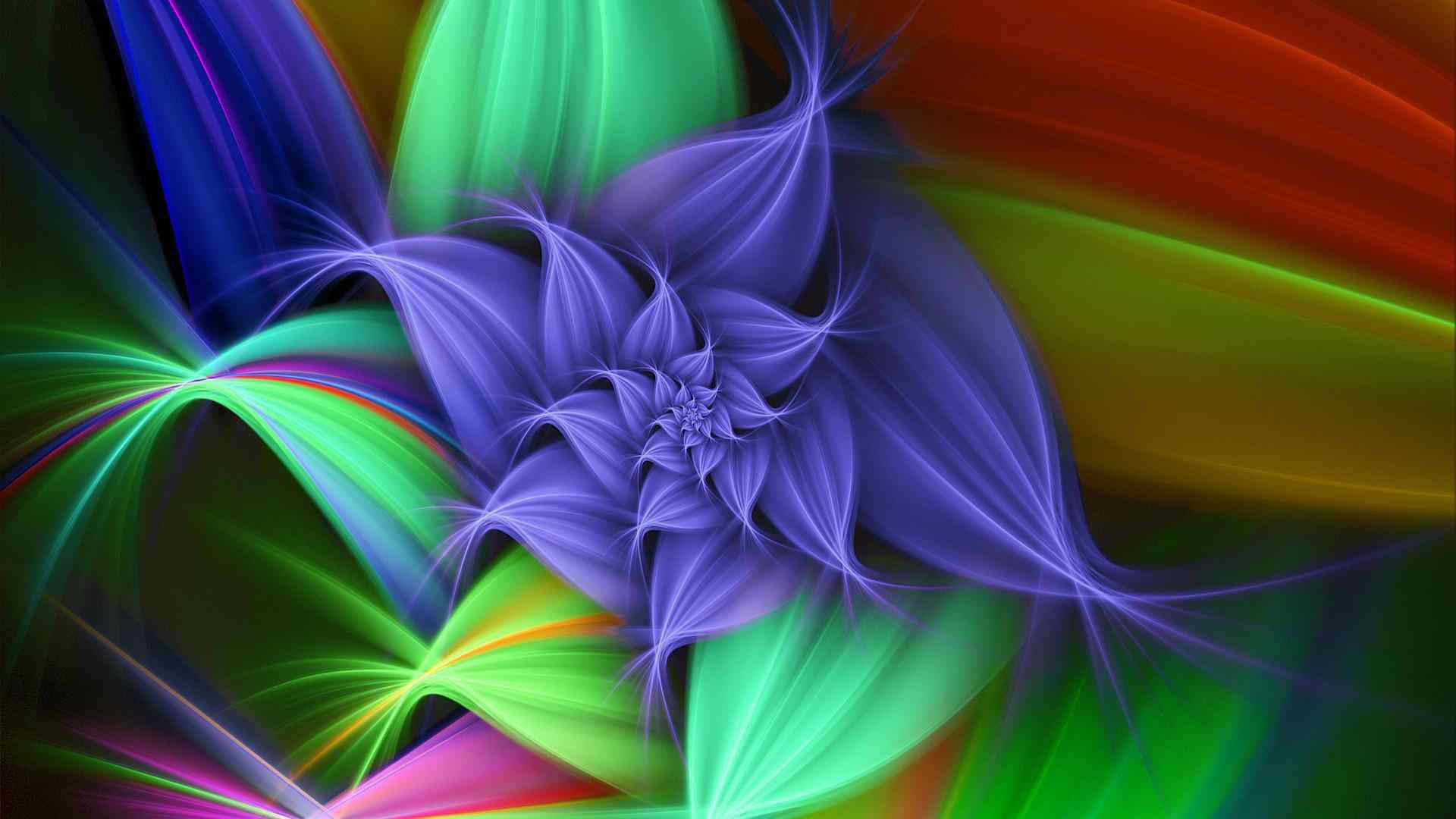 Abstract Flower Full Desktop Screen Hd Background