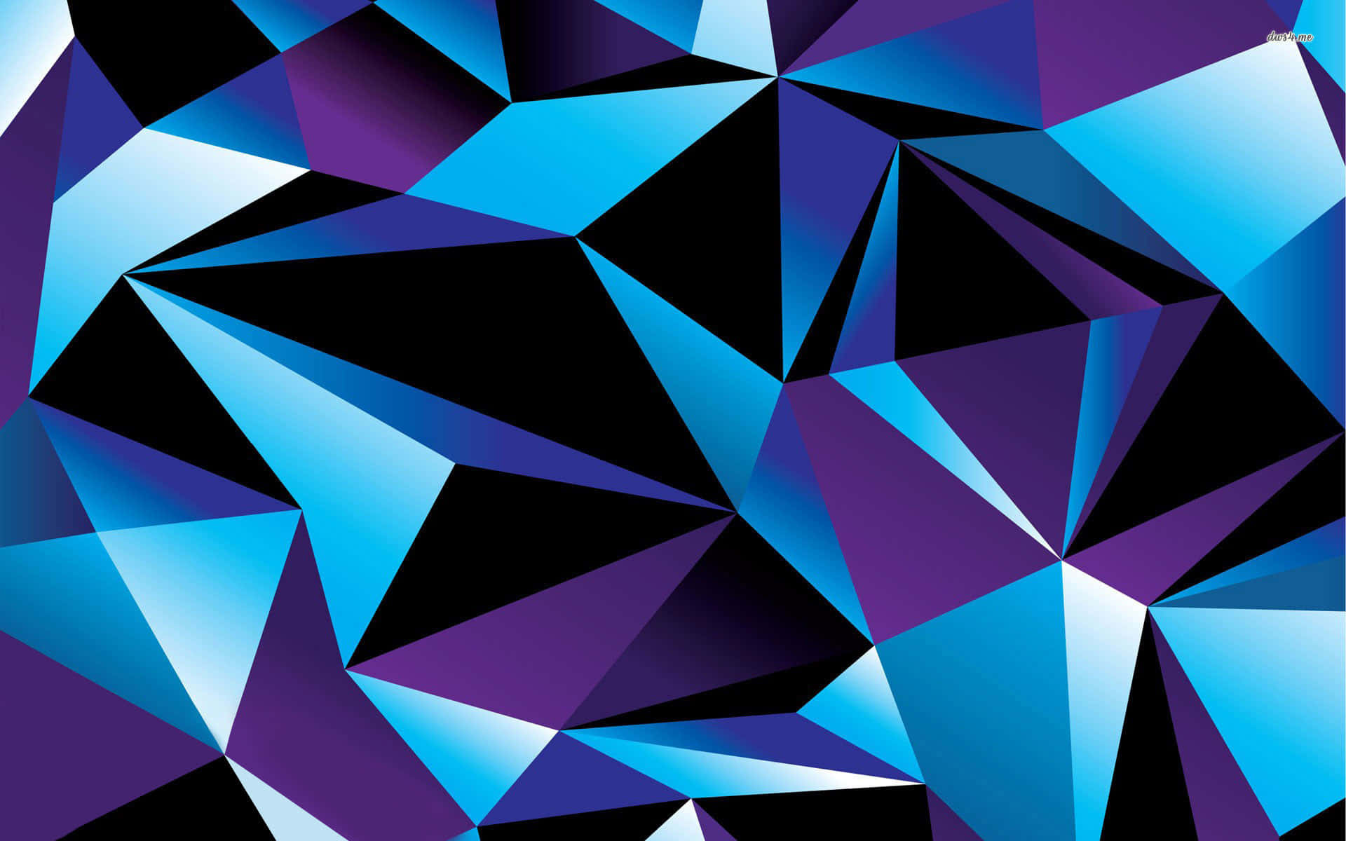 Abstract Geometric Art In Blue