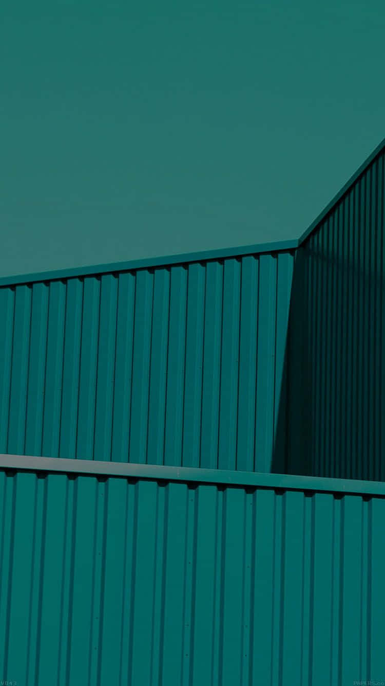 Abstract Geometric Design In Black And Teal. Background