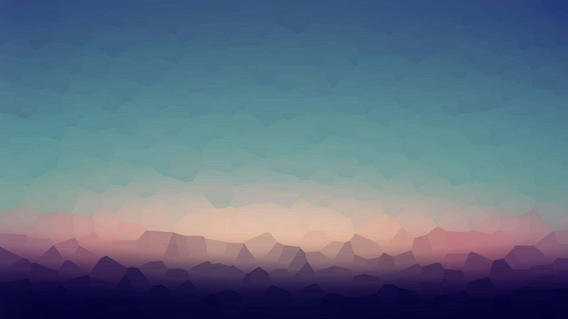 Abstract Geometric Landscape Background