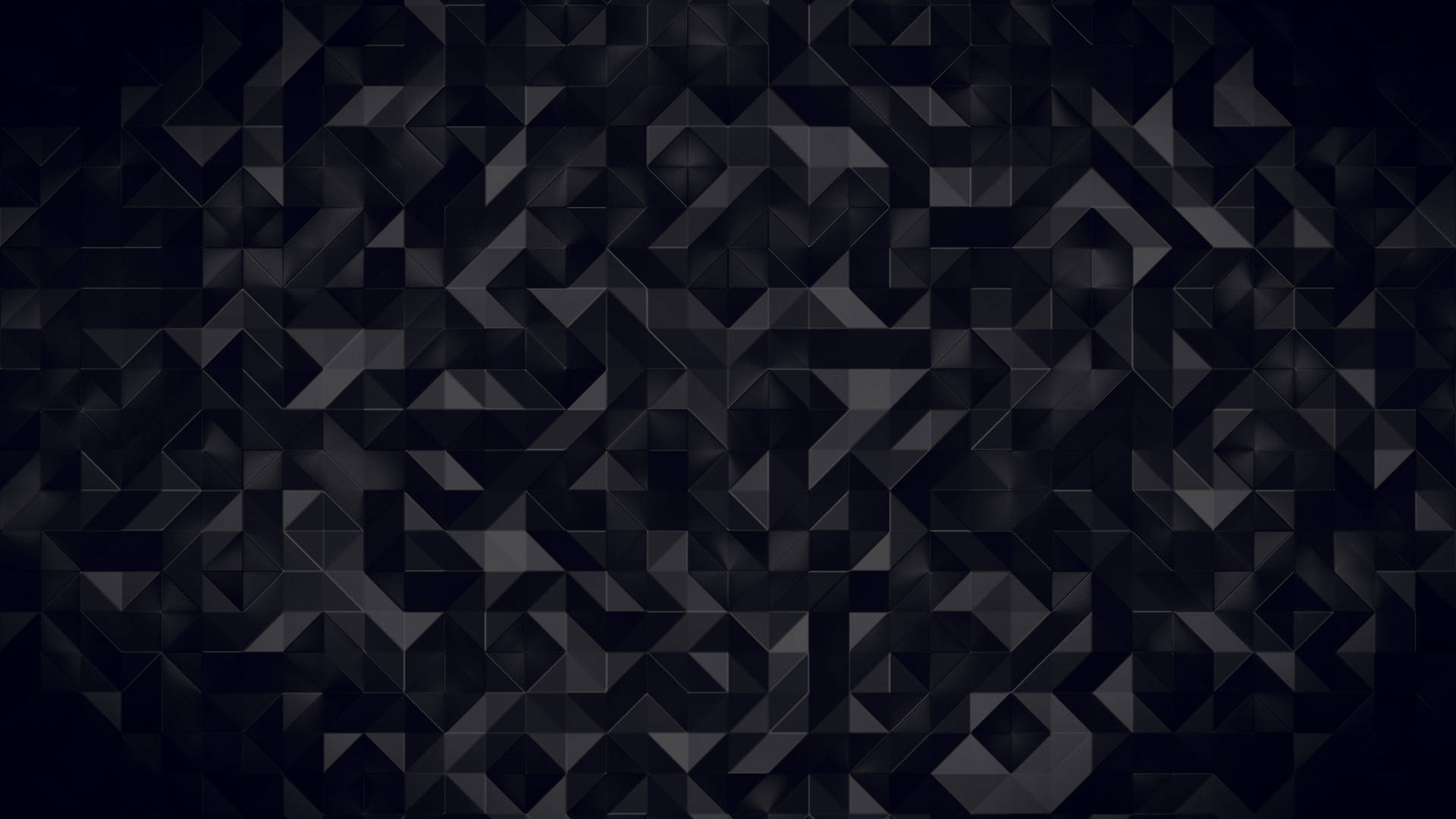 Abstract Geometric Pattern On Blank Black