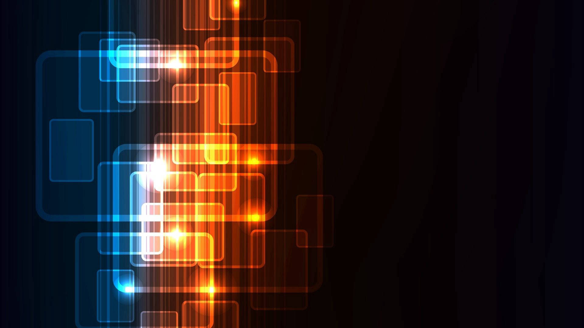 Abstract Glowing Rectangles Background