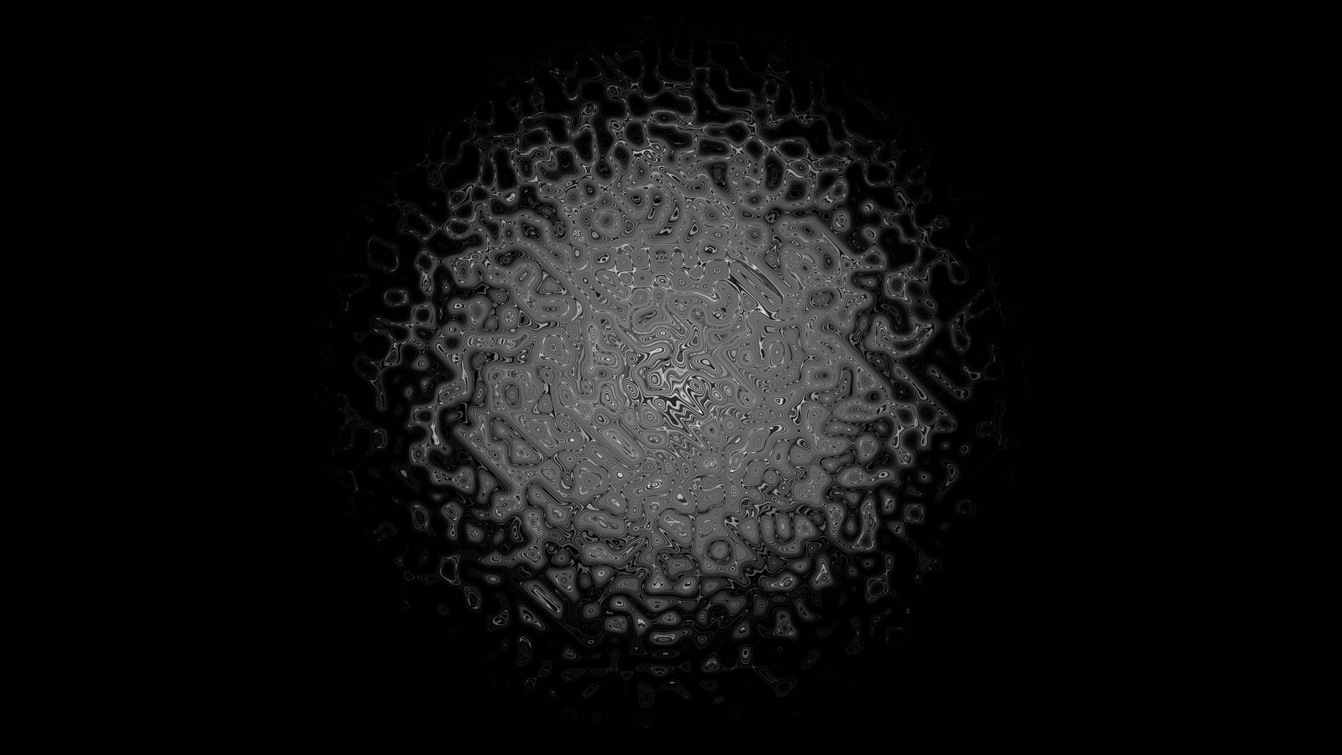 Abstract Gray Design In Pitch Black Background